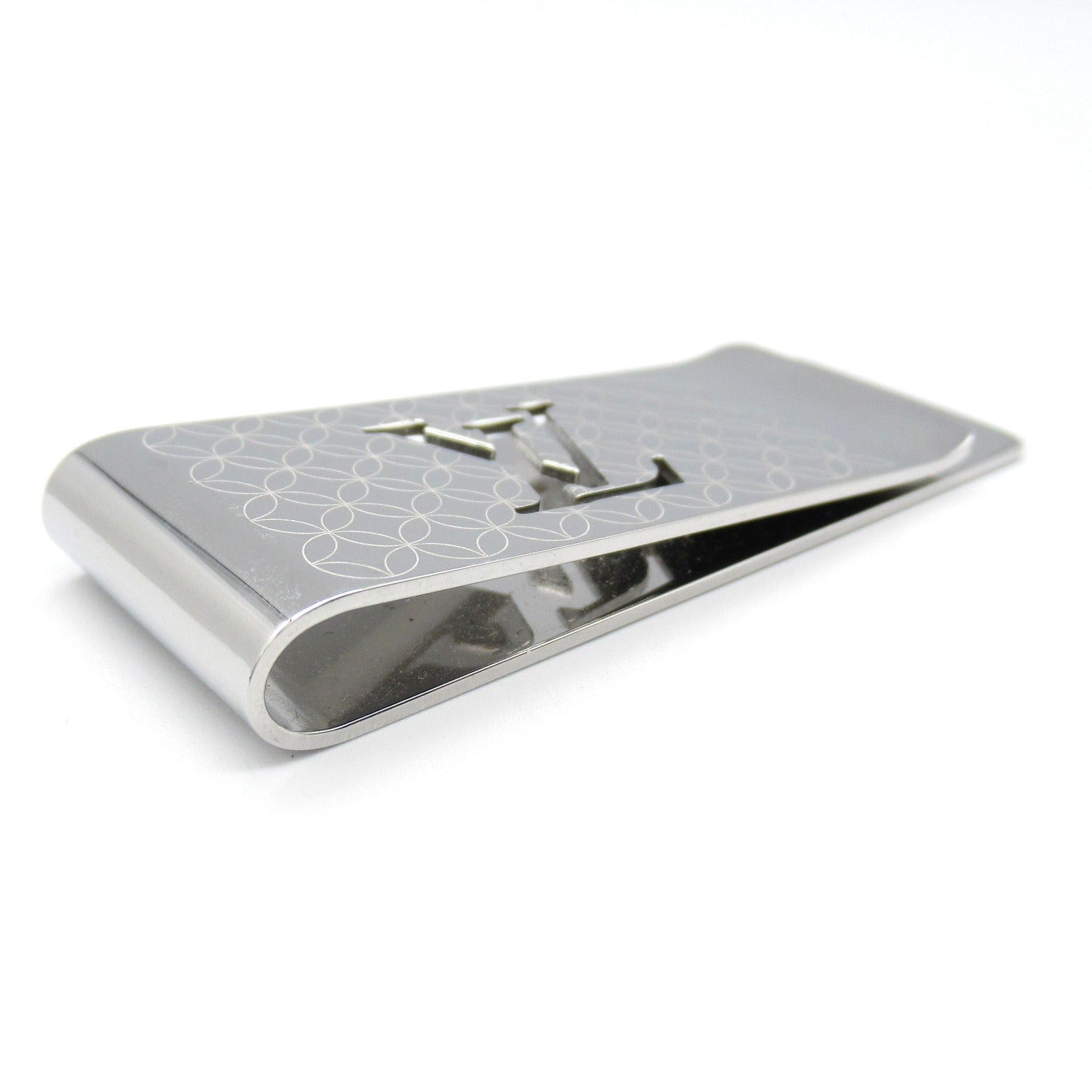 Louis Vuitton Money Clip Metal Silver M65041