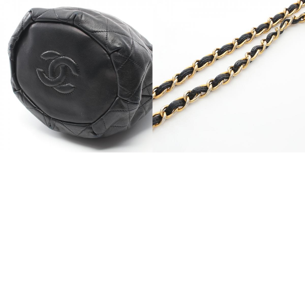 Chanel Matelasse Lambskin Shoulder Bag Black