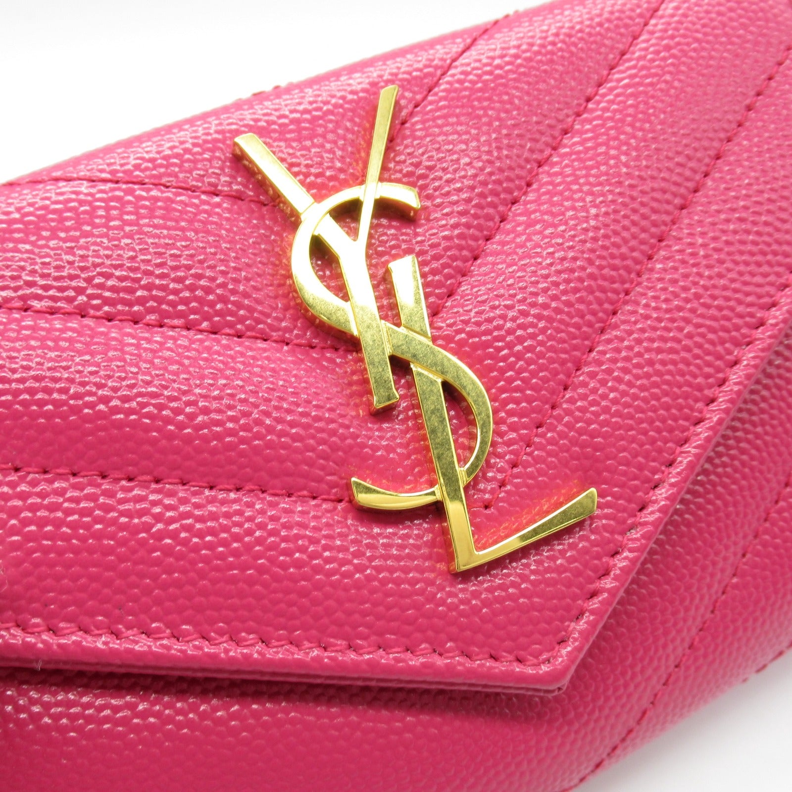 Yves Saint Laurent Monogram Leather Card Case