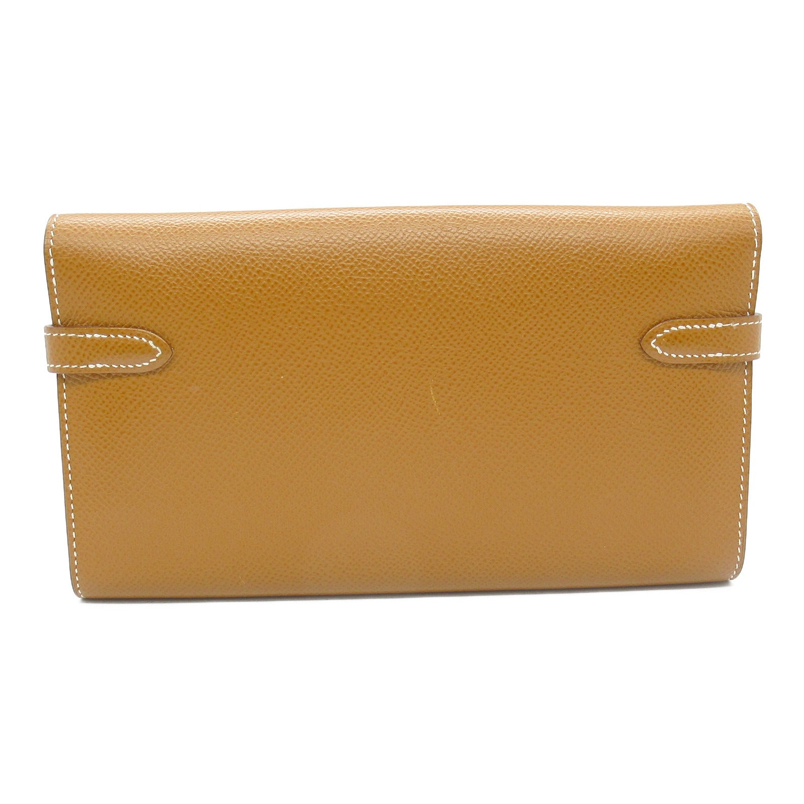 Hermes Kelly Wallet Leather Bifold Brown