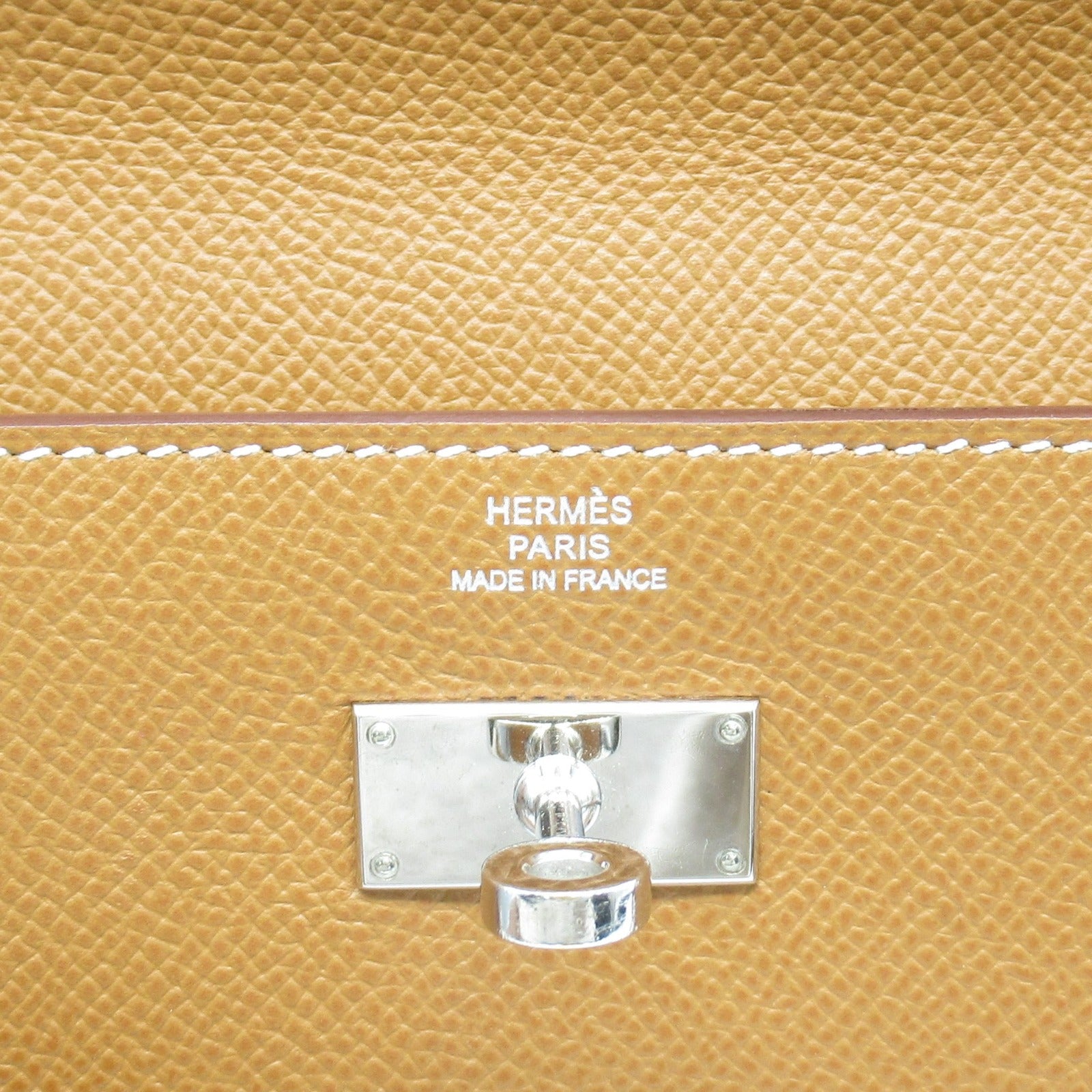 Hermes Kelly Wallet Leather Bifold Brown