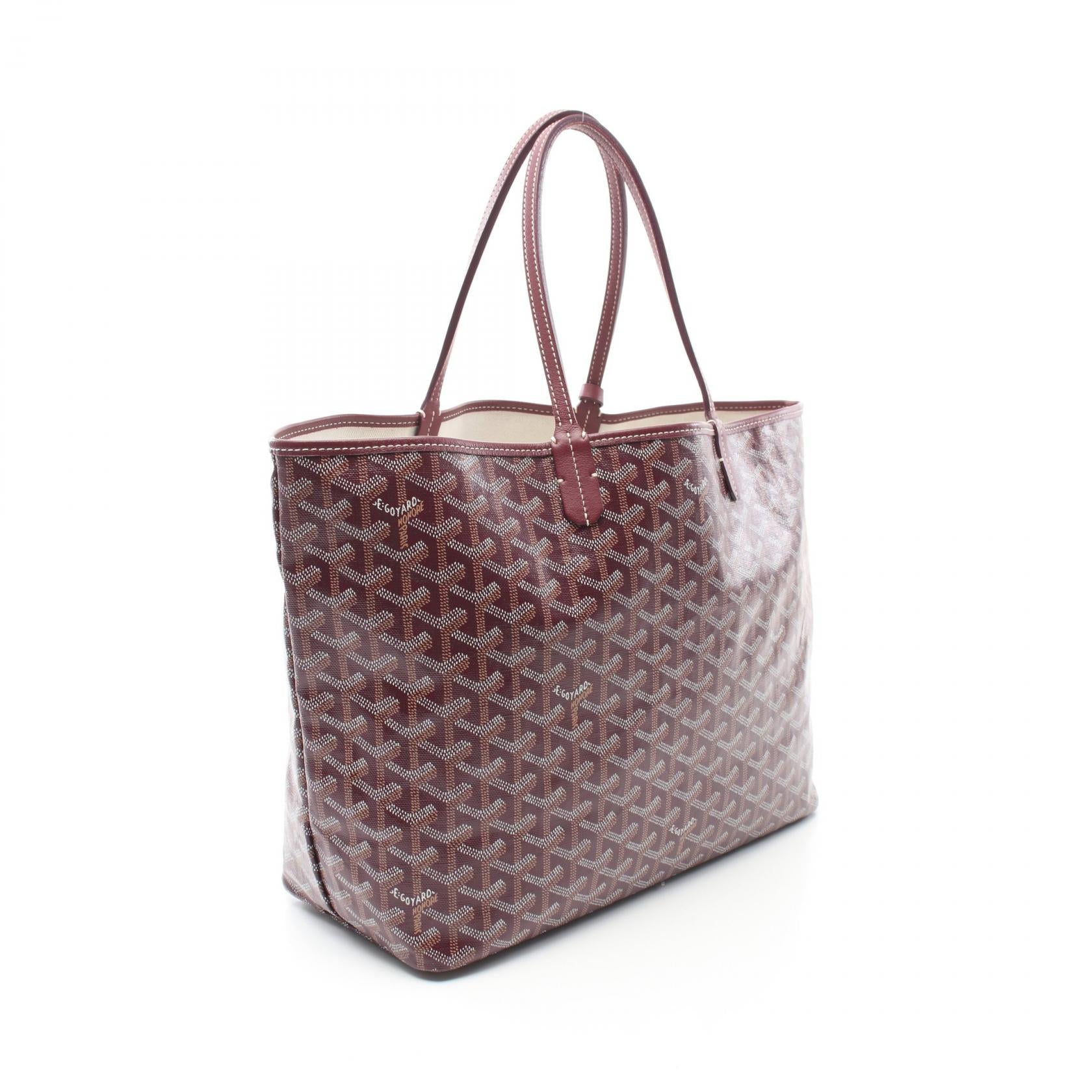 Goyard PVC Coated Canvas Leather Tote Bag