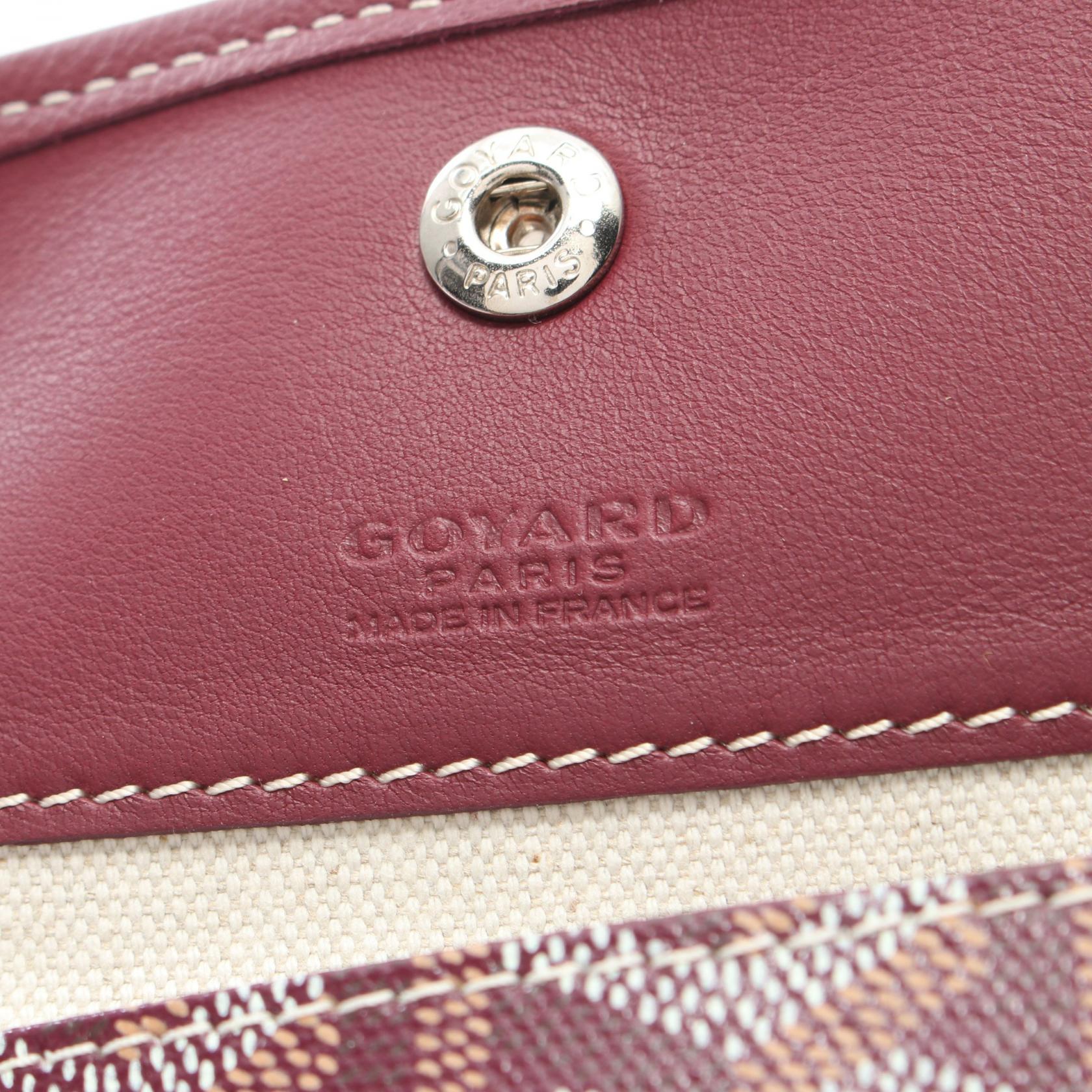 Goyard PVC Coated Canvas Leather Tote Bag