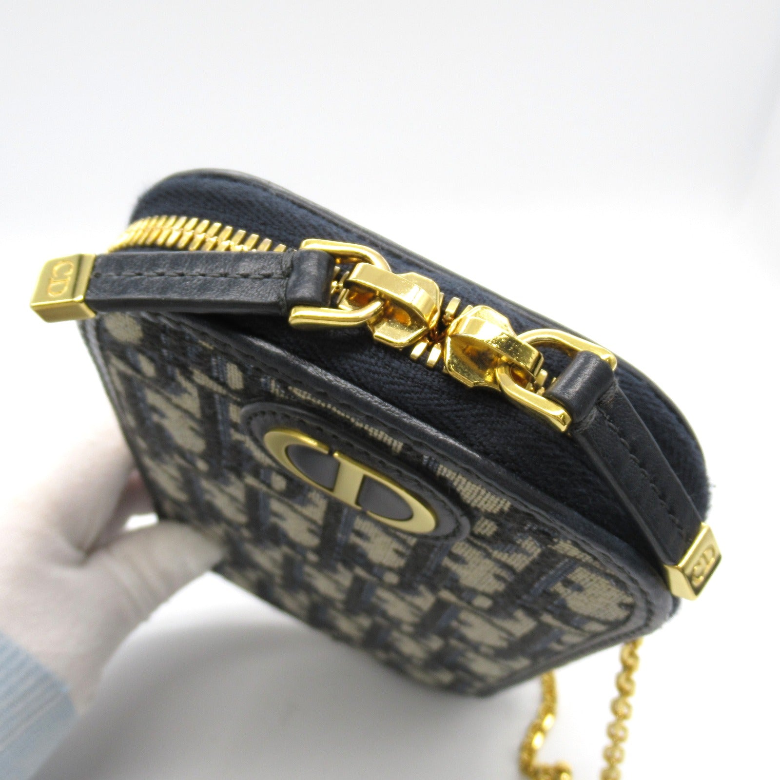 Dior Jacquard Phone Chain Shoulder Bag