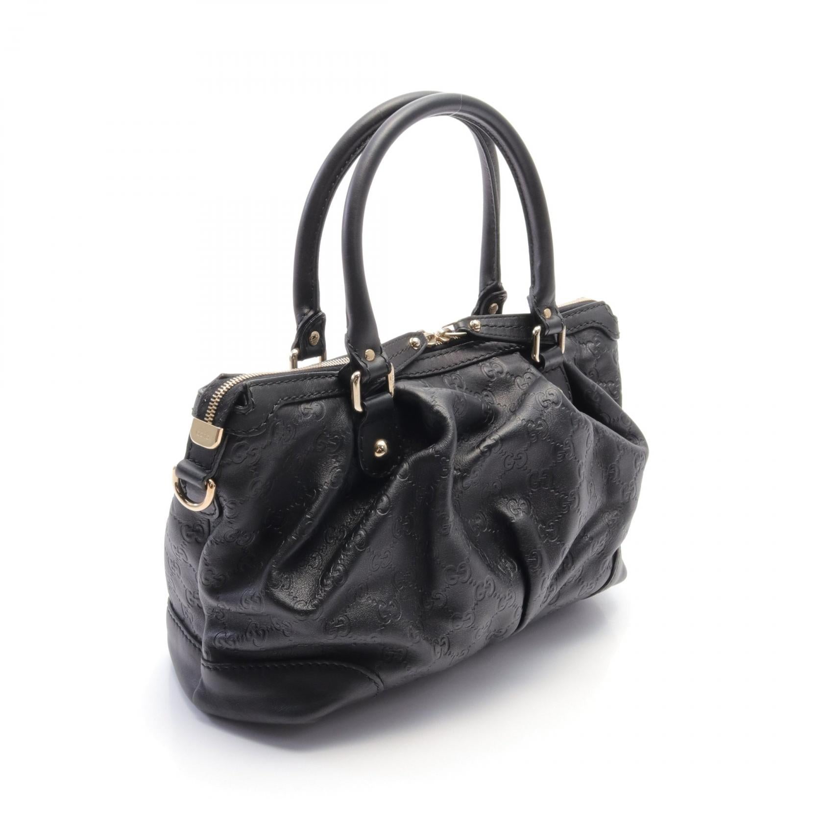 Gucci Sukey Leather Handbag Black 247902