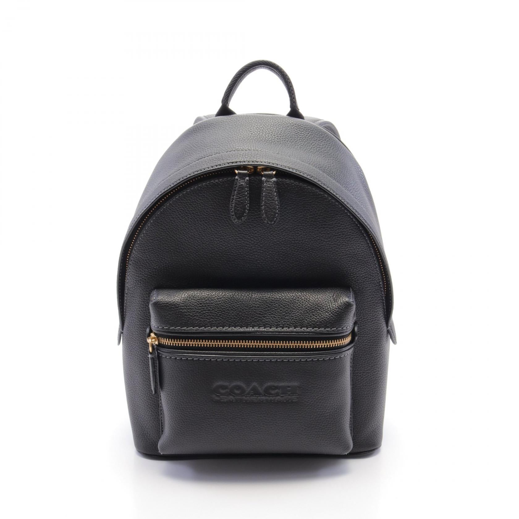 Coach Leather Charter 24 Backpack Black C8472