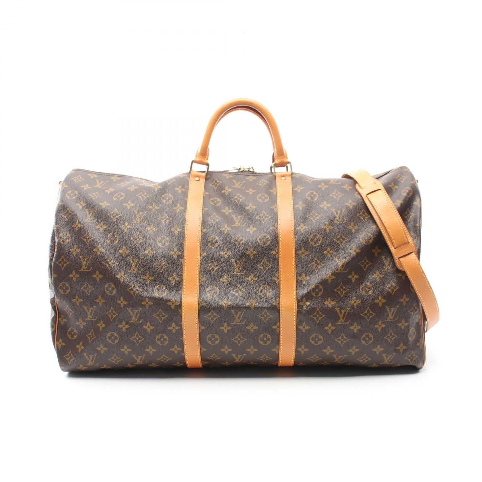 Louis Vuitton Monogram Keepall Bandouliere 60 Boston Bag M41412