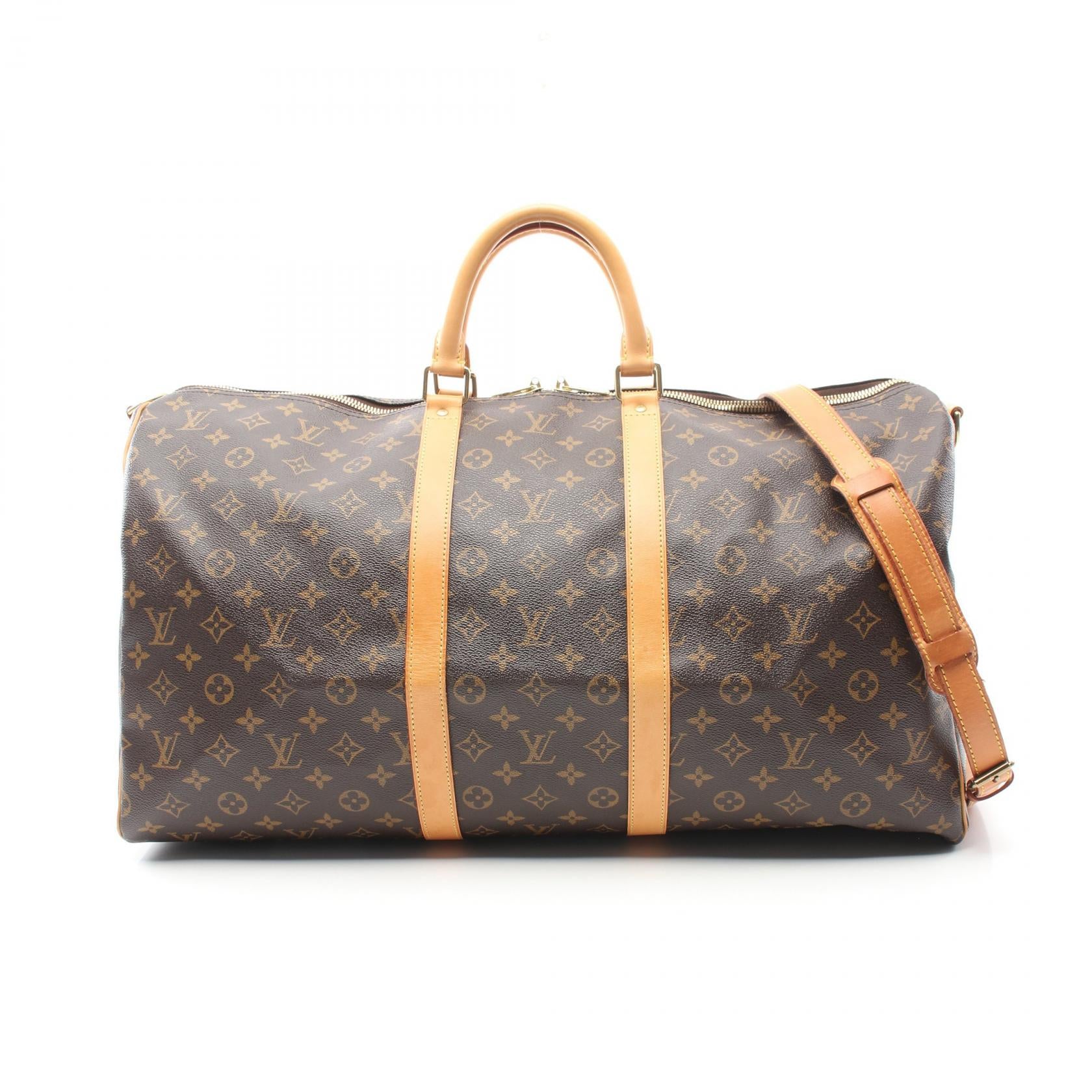 Louis Vuitton Monogram Keepall Bandouliere 55 Boston Bag M41414