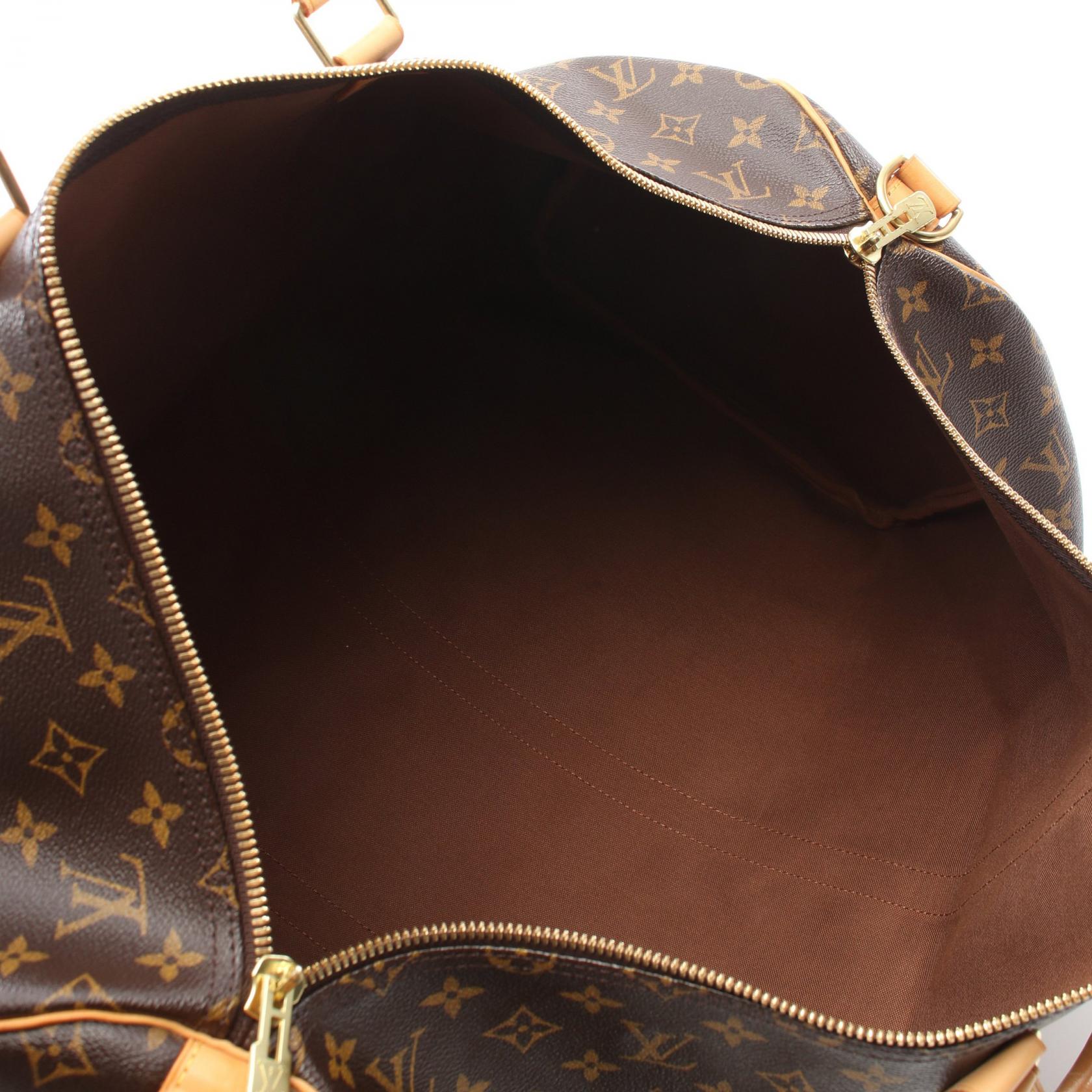 Louis Vuitton Monogram Keepall Bandouliere 55 Boston Bag M41414