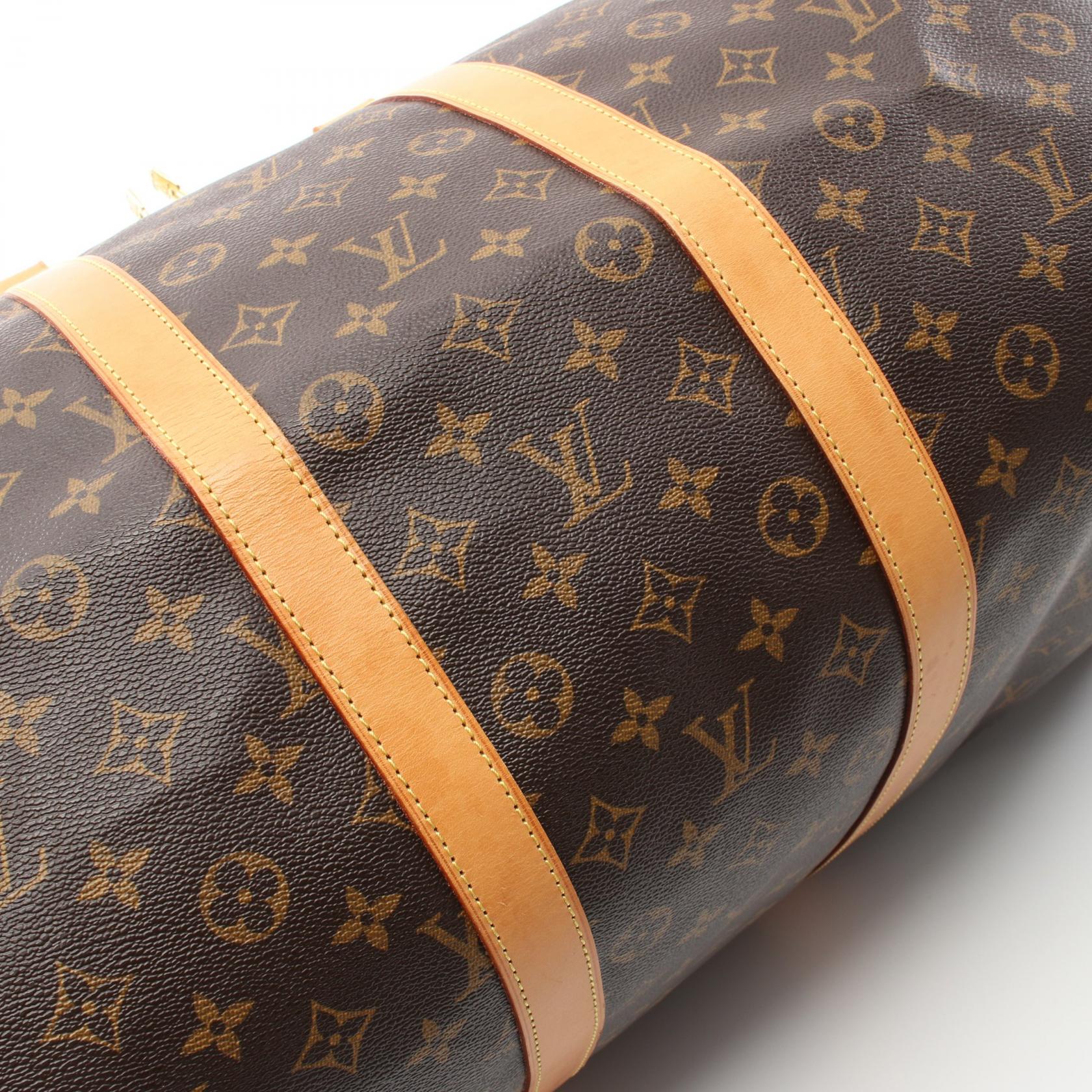 Louis Vuitton Monogram Keepall Bandouliere 55 Boston Bag M41414