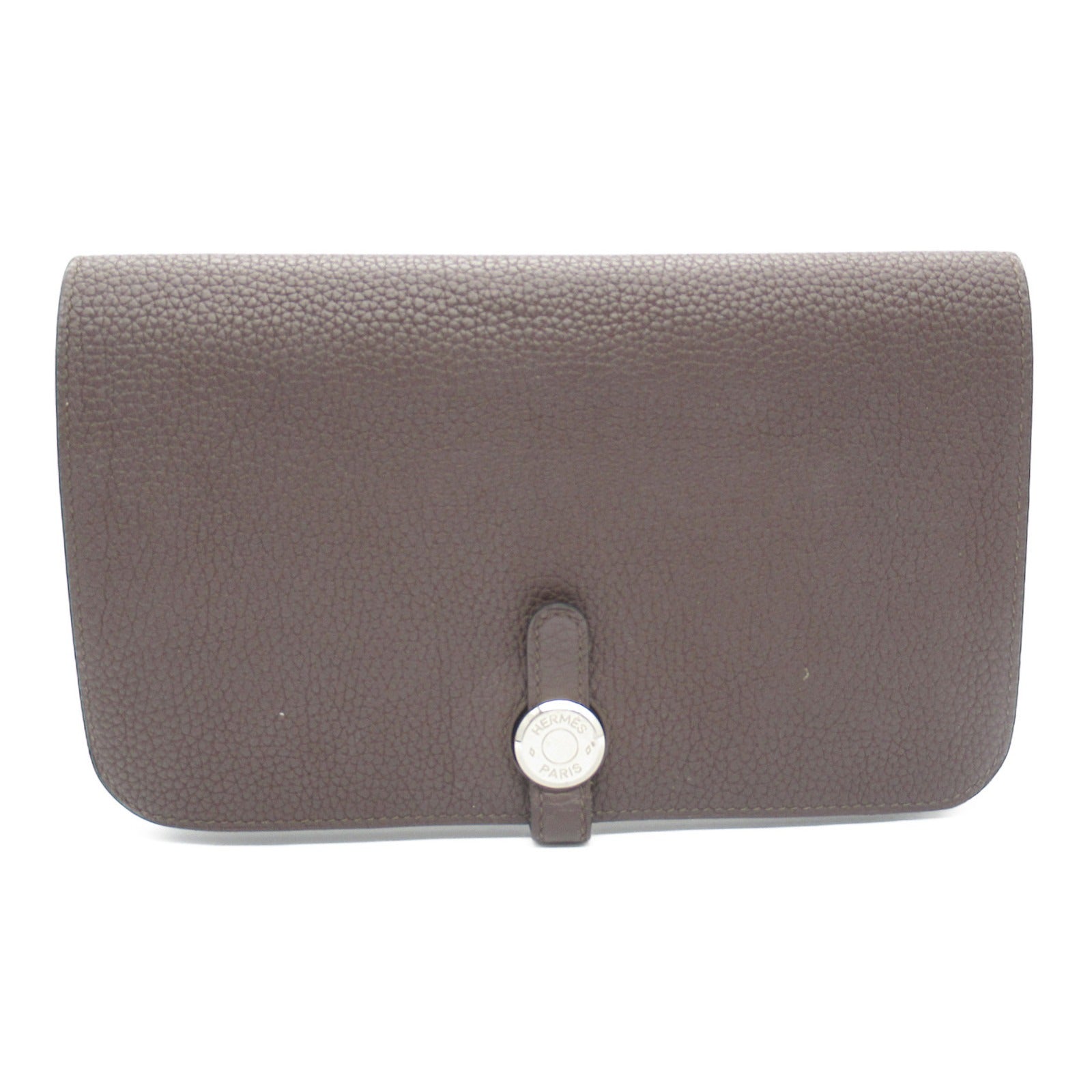 Hermes Togo Leather Dogon GM Wallet Brown