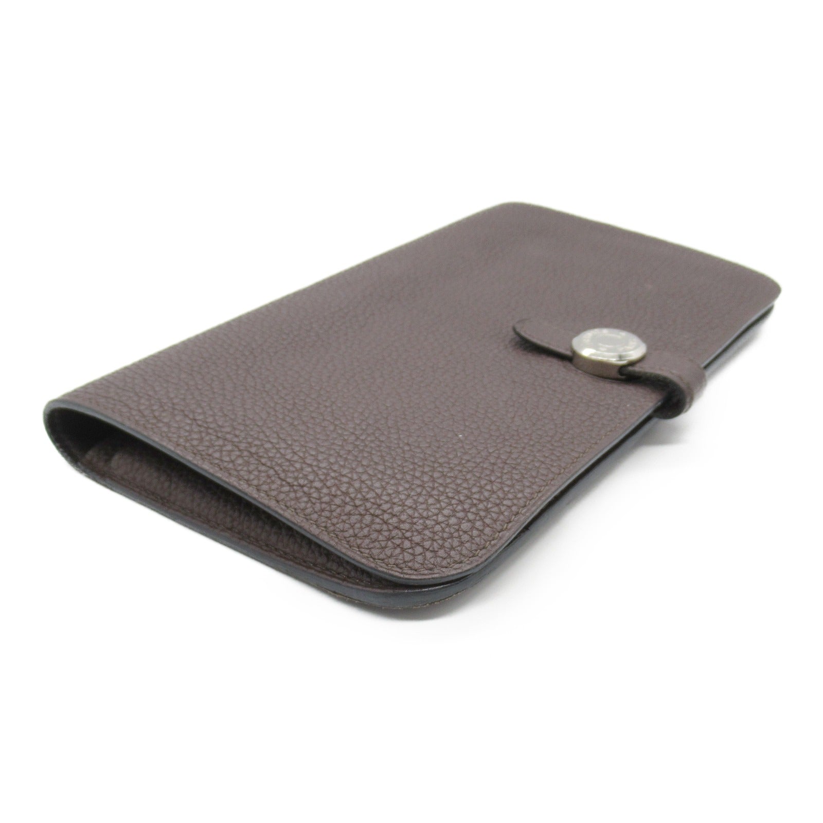 Hermes Togo Leather Dogon GM Wallet Brown