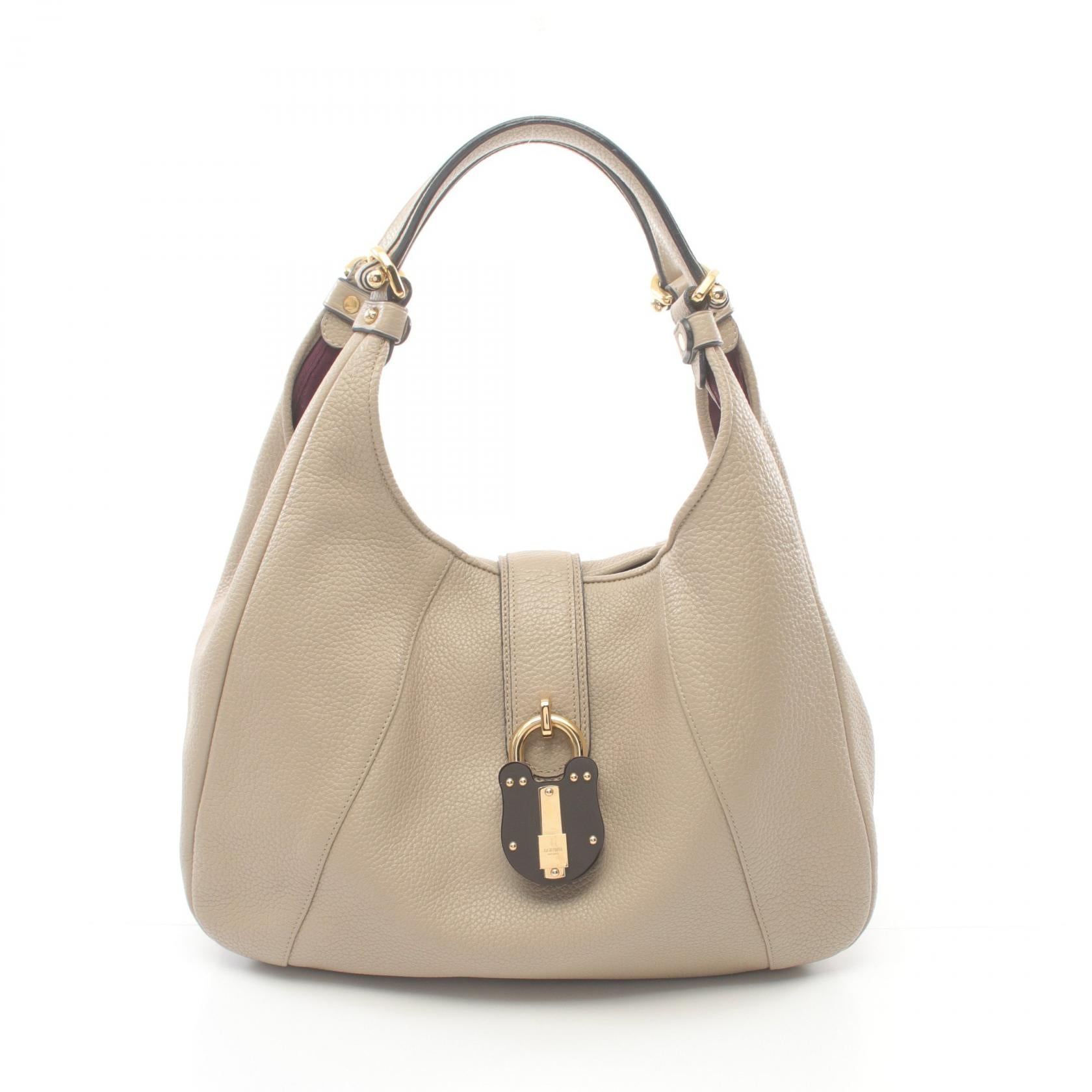 Loewe Leather Carie Handbag Beige