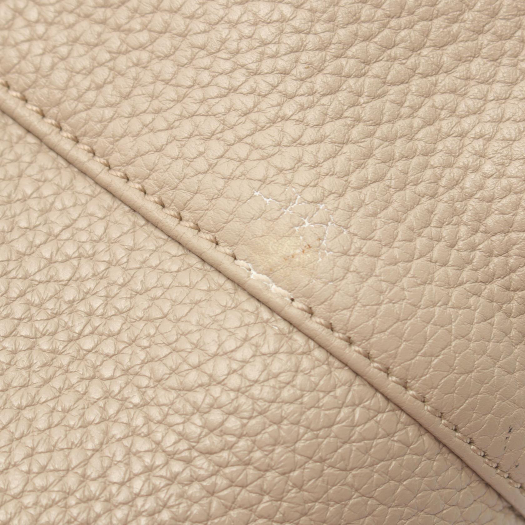 Loewe Leather Carie Handbag Beige