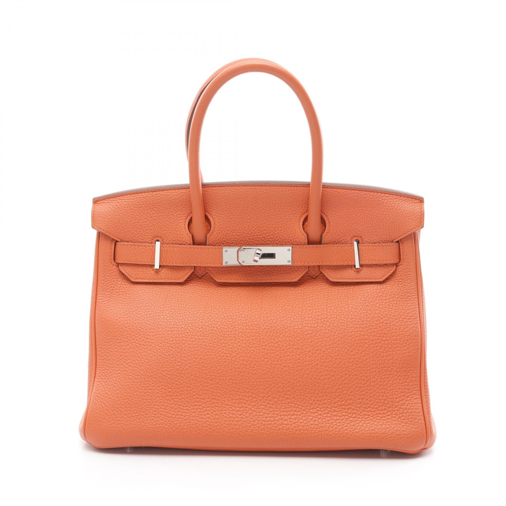 Hermes Birkin 30 Togo Handbag Orange