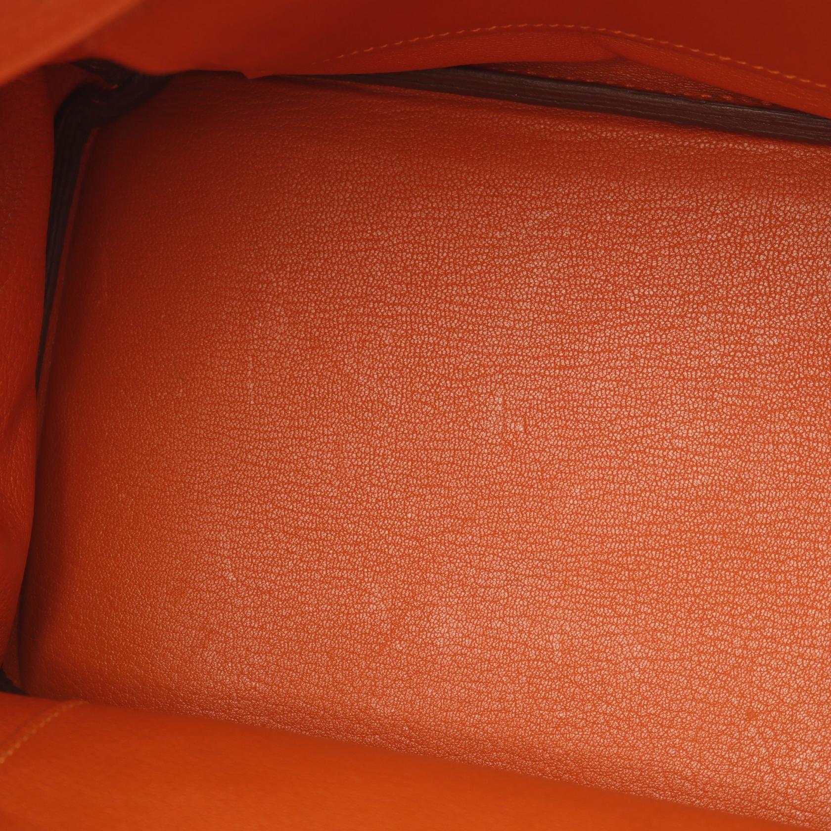 Hermes Birkin 30 Togo Handbag Orange