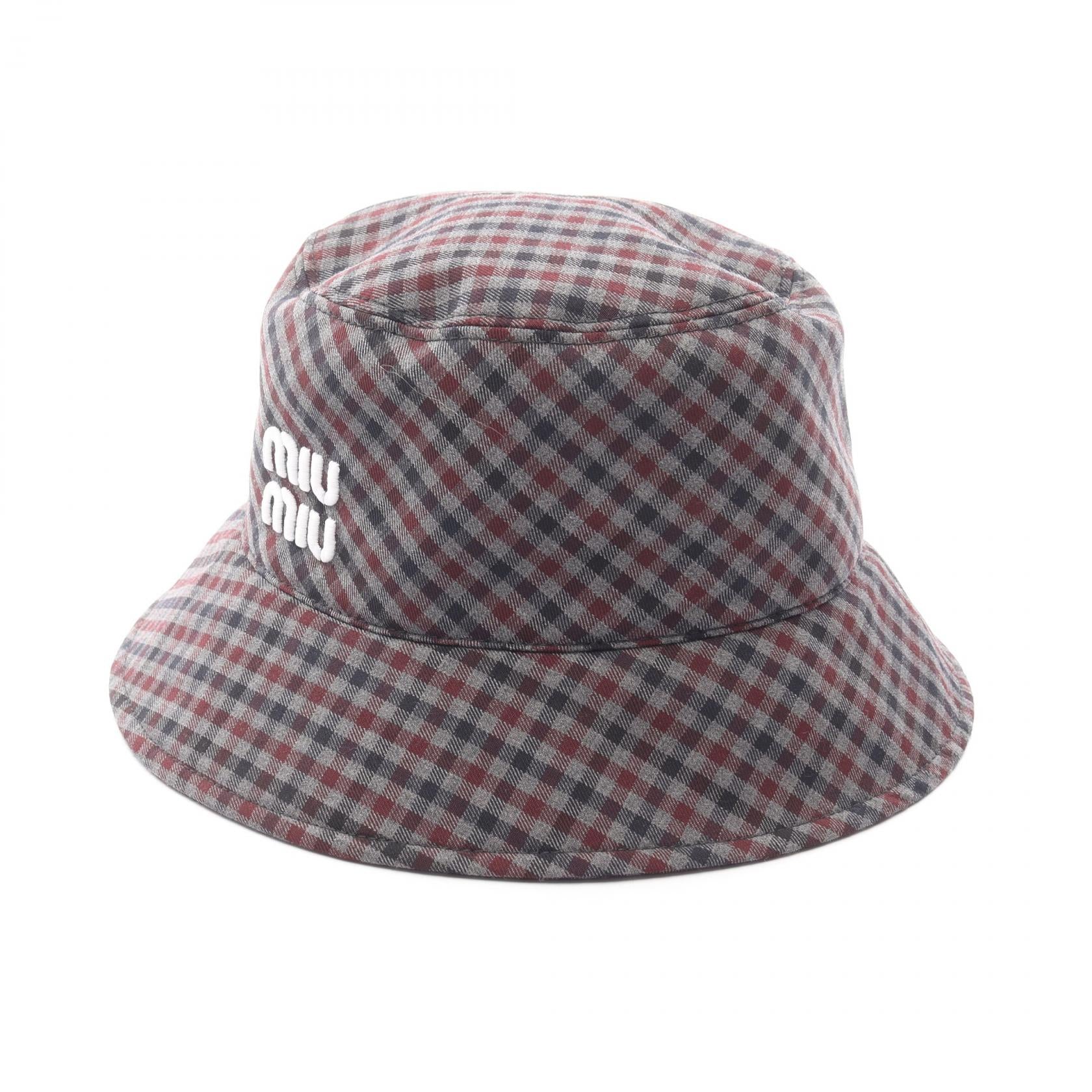 Miu Miu logo embroidery wool hat