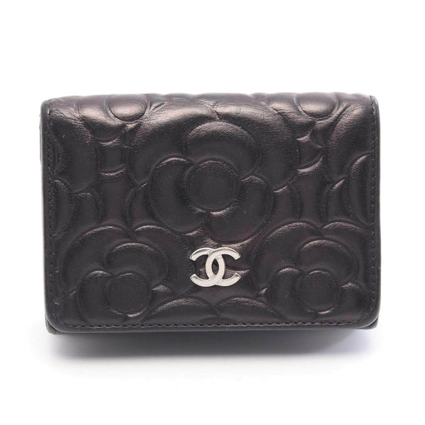 Chanel Camellia Trifold Wallet