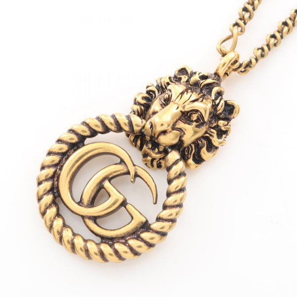 Gucci Lion Head GG Marmont Necklace
