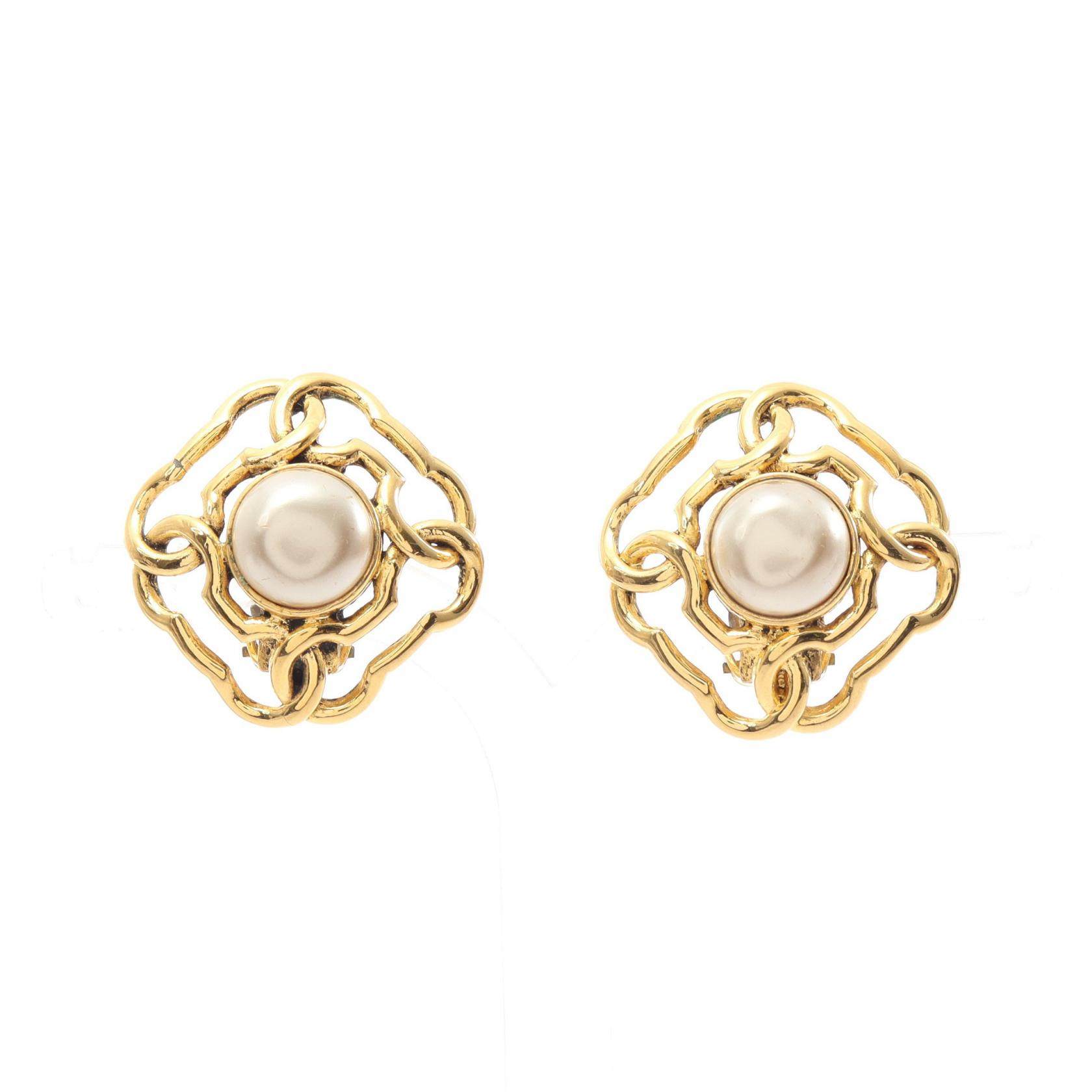 Chanel Chain Earrings
