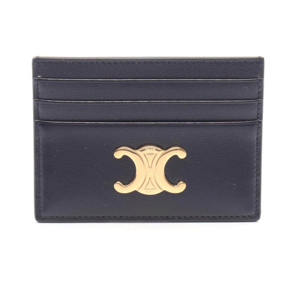 CELINE Triomphe Leather Card Case