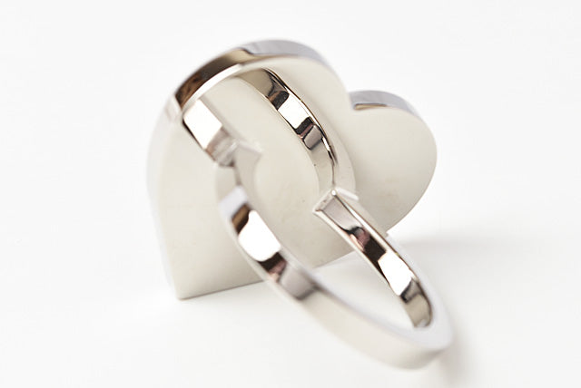 Hermes Scarf Ring Holder Heart Shape