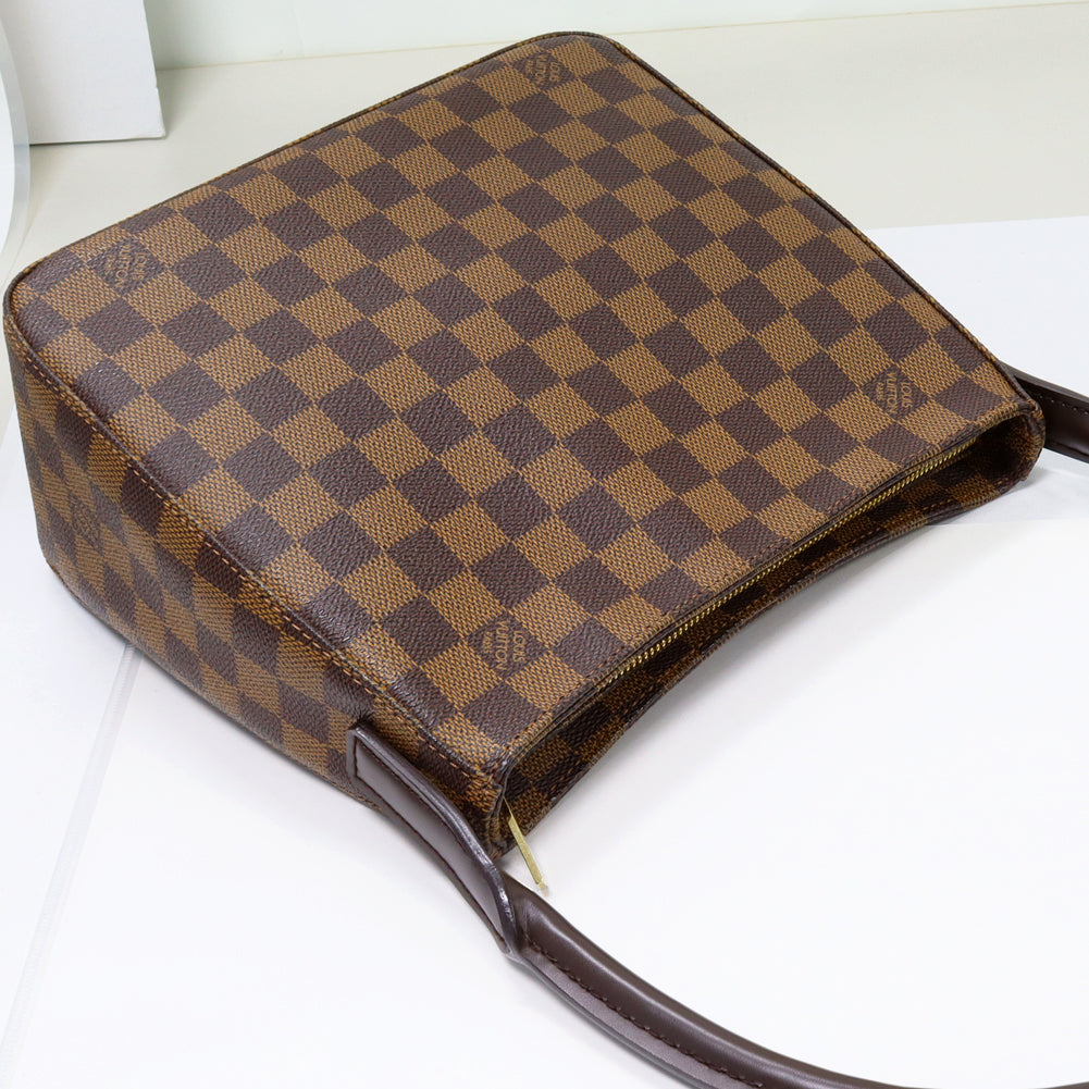 Louis Vuitton Damier Looping MM Tote Bag N51157 in Pristine Condition