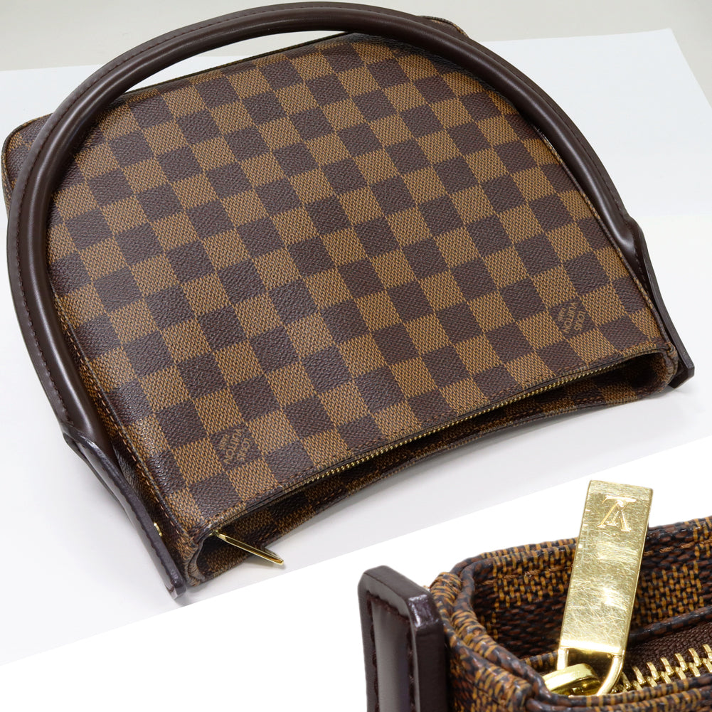 Louis Vuitton Damier Looping MM Tote Bag N51157 in Pristine Condition