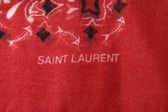 Yves Saint Laurent 100% Wool Scarf 90x90cm in Pristine Condition