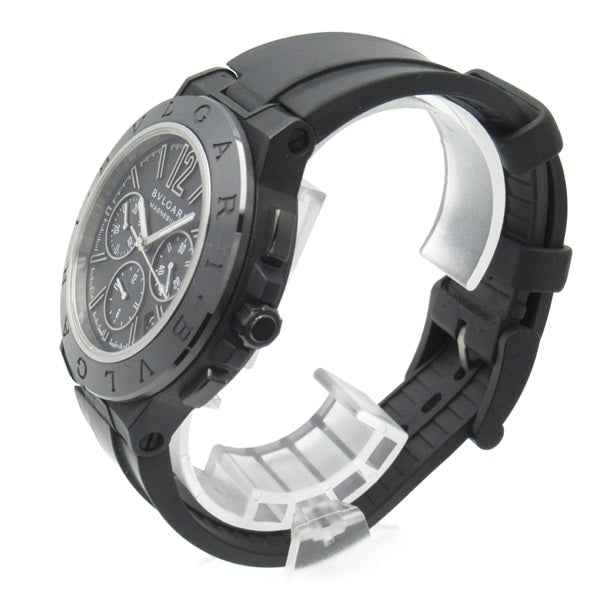 BVLGARI Diagono Magnesium Chrono Rubber Men's Wrist Watch DG42SMCCH - a Unique Timepiece with Rubber and Magnesium  DG42SMCCH