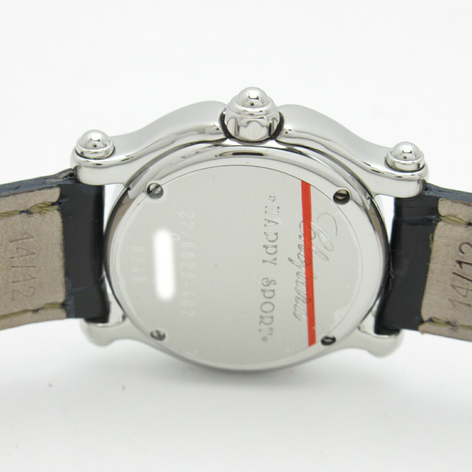 Chopard Happy Sport Happy Fish Watch Stainless Steel Leather Diamond