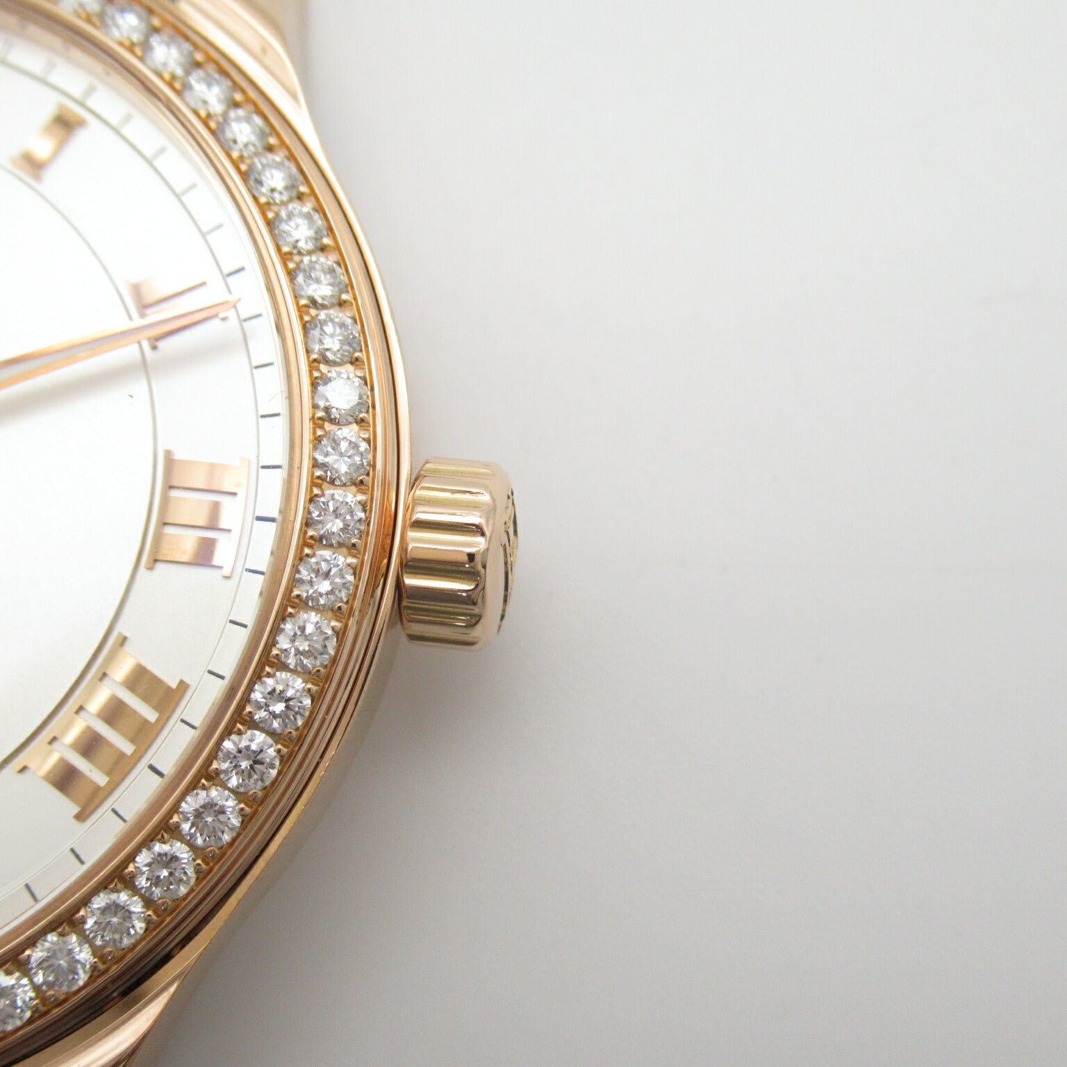 Chopard L.U.C Quattro Watch Pink Gold Leather Diamond