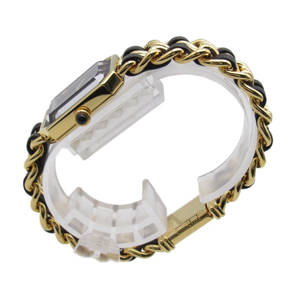 CHANEL Women's Premiere L Quartz Wrist Watch H0001, Gold Plated with Leather belt H0001