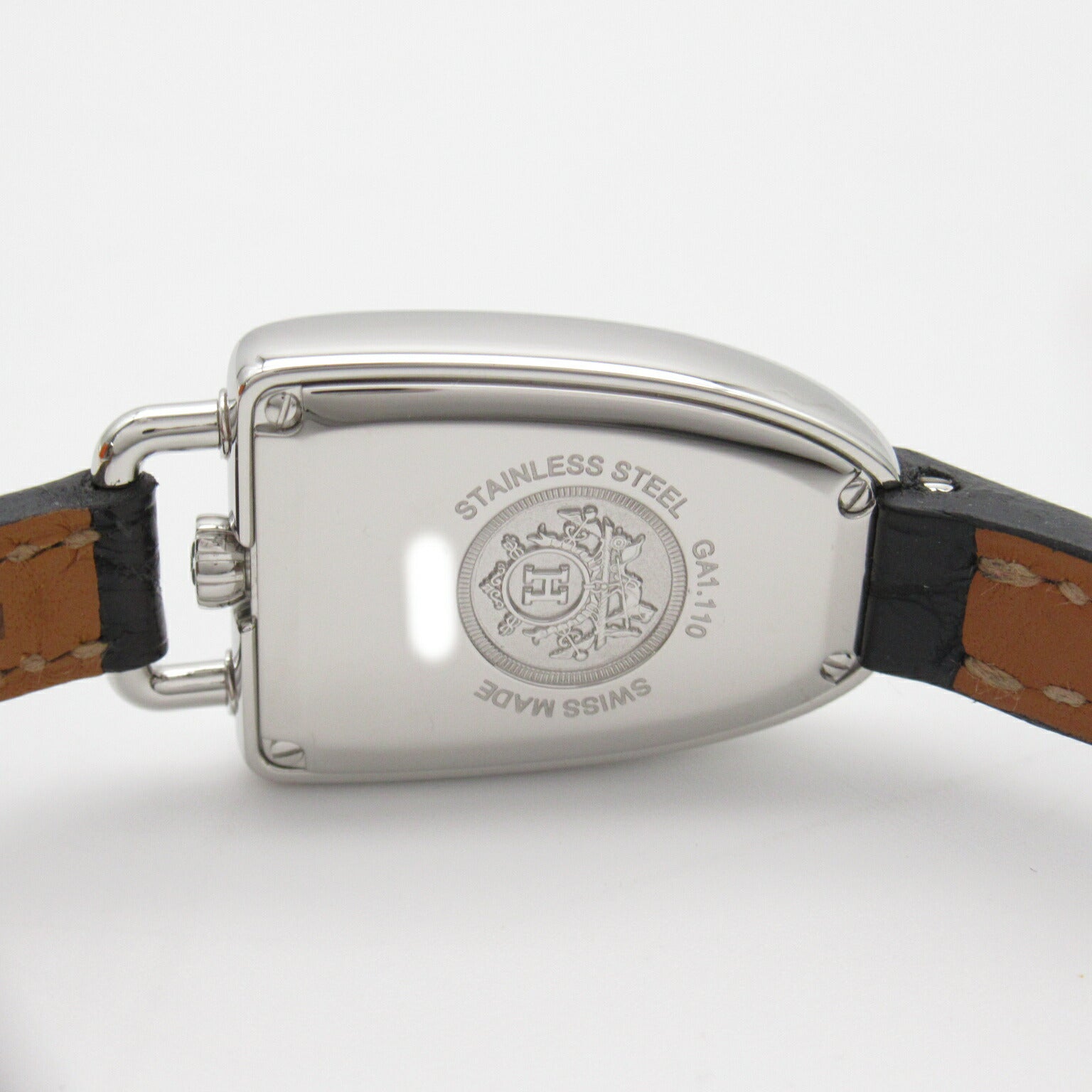 Hermes Gallop Watch Stainless Steel Leather