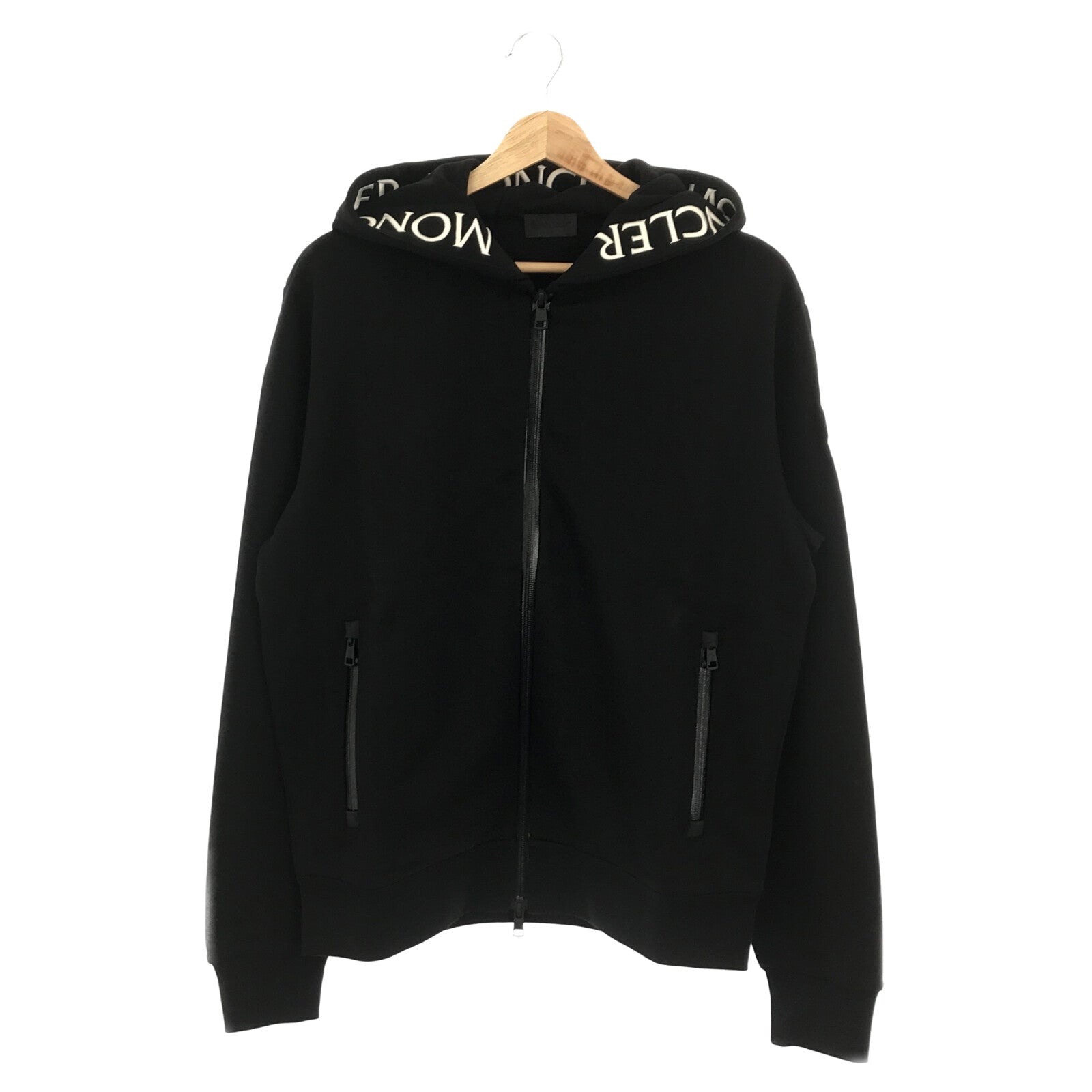 Moncler Cotton Zip-Up Cardigan Black Men