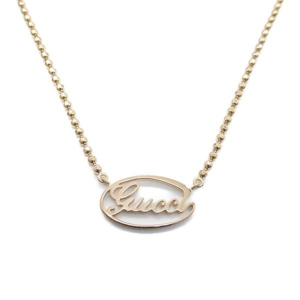 Gucci 18K Logo Chain Necklace  Necklace Metal in