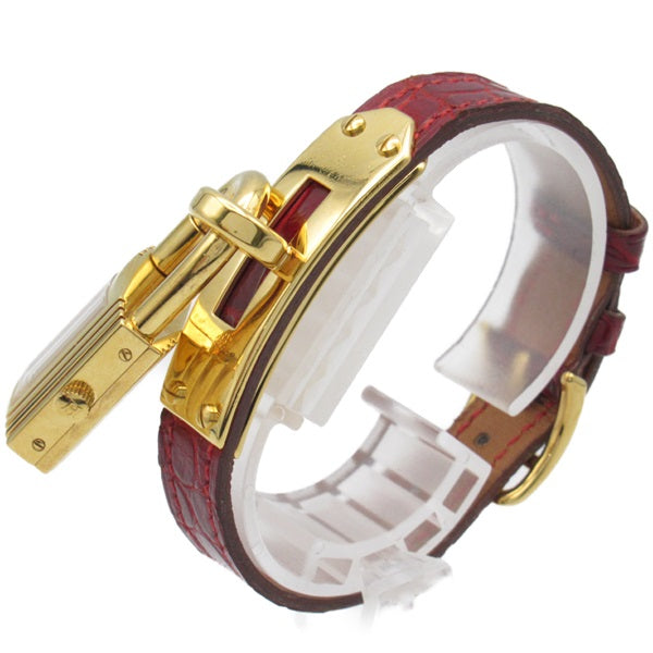 Hermes Women's Gold Plated Quartz Wristwatch with Various Straps KE1.201 KE1.201