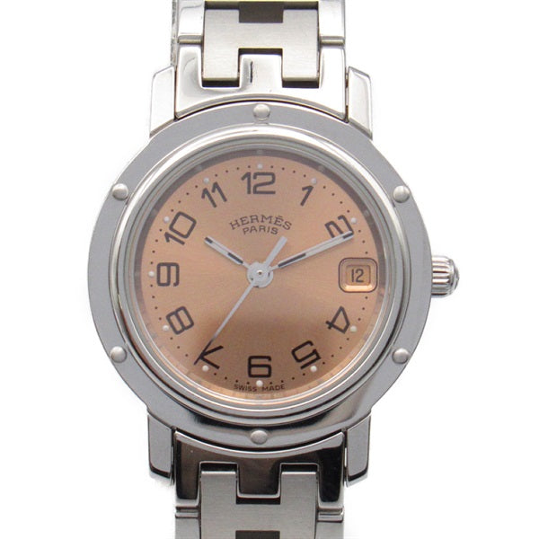 Hermes  HERMES Clipper Women's Wrist Watch CL4.210, Quartz, Stainless Steel, Used Metal Other CL4.210 in Great Condition