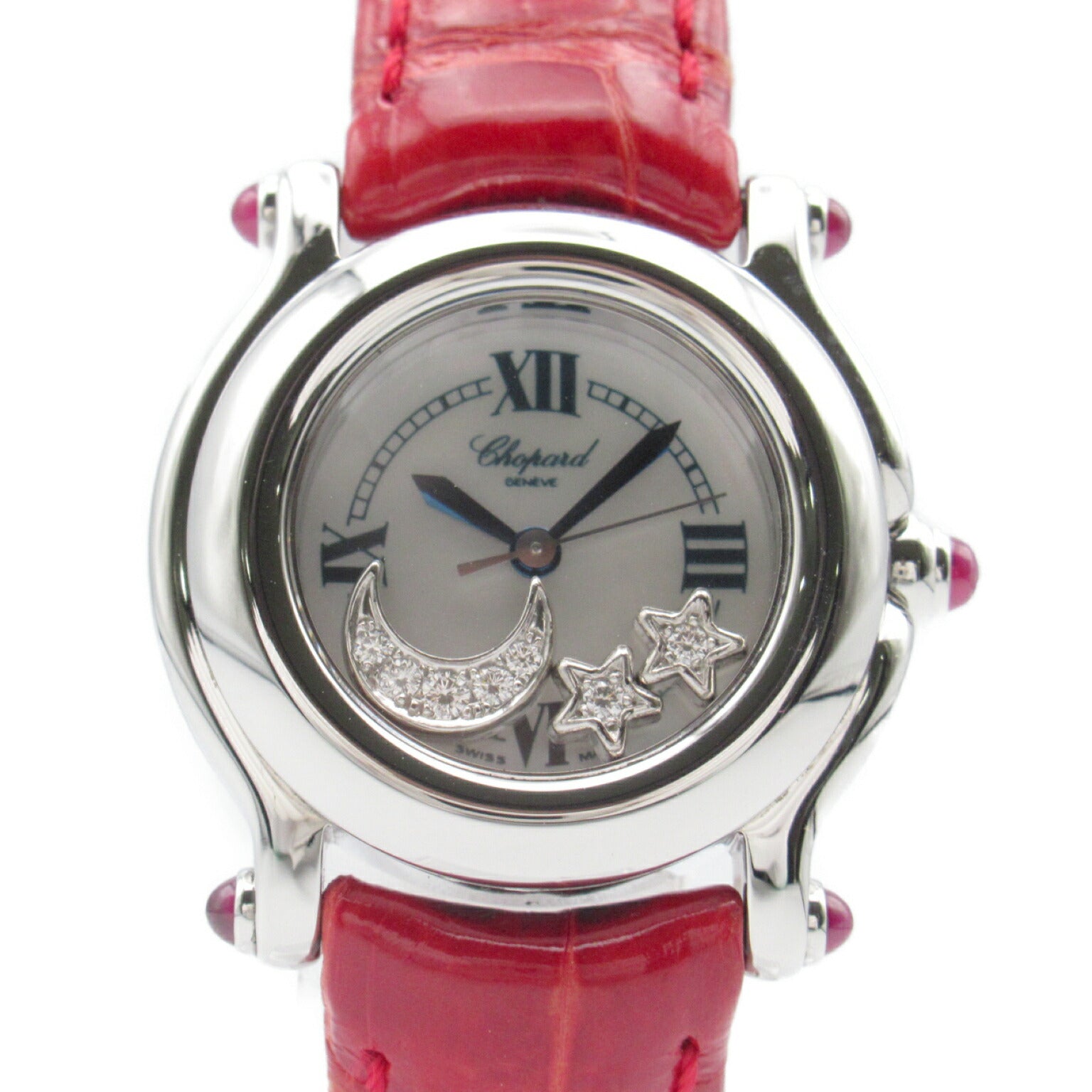 Chopard Happy Sport Watch Stainless Steel Leather