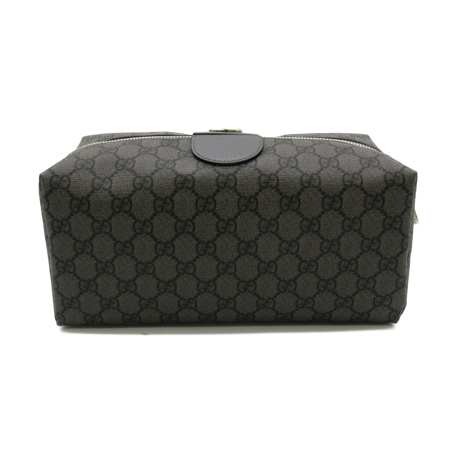 Gucci Leather Cosmetic Pouch Gray