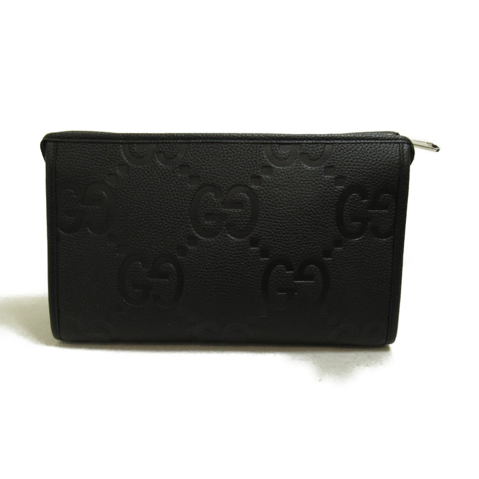 Gucci Jumbo GG Leather Pouch Black