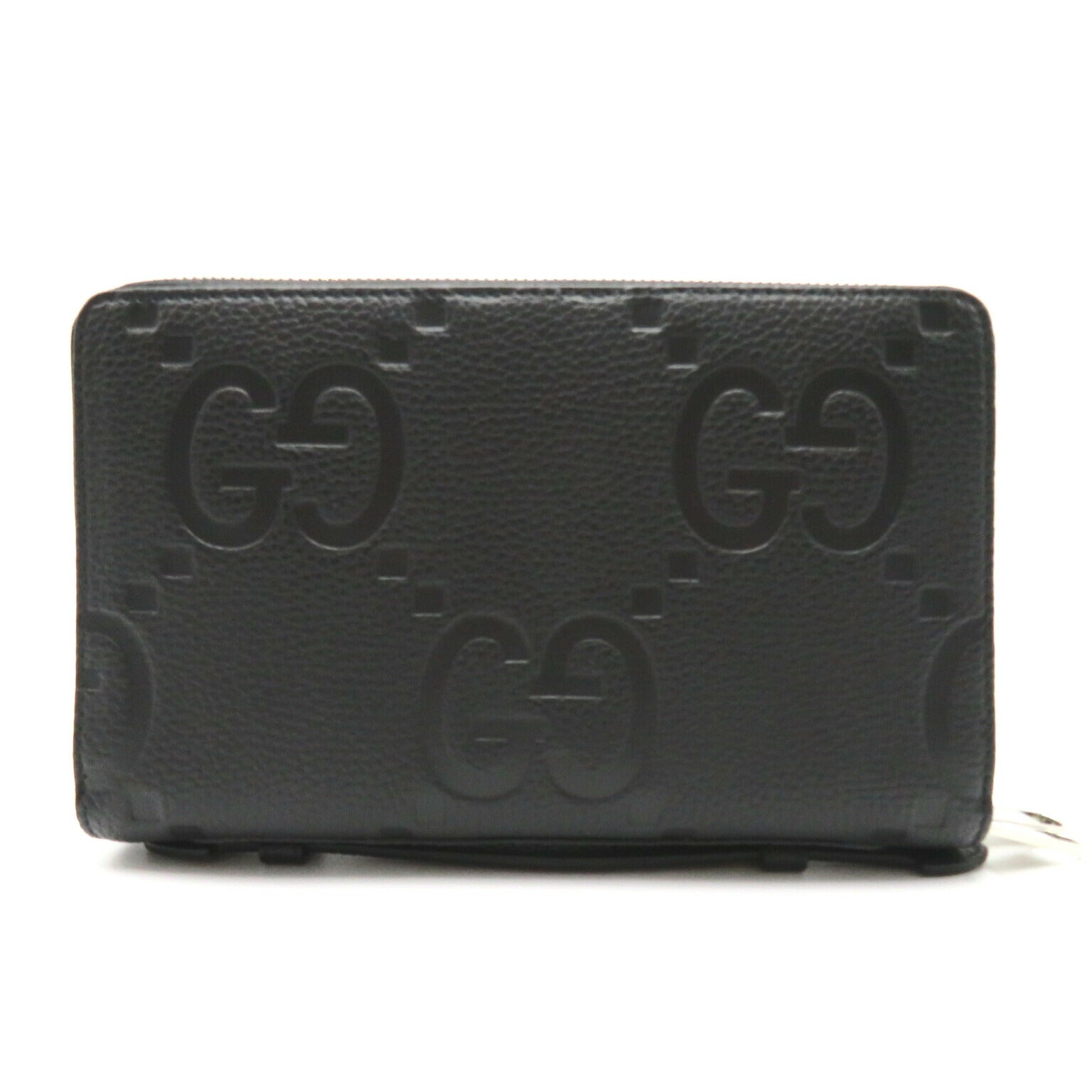 Gucci Jumbo Leather Round Wallet Black