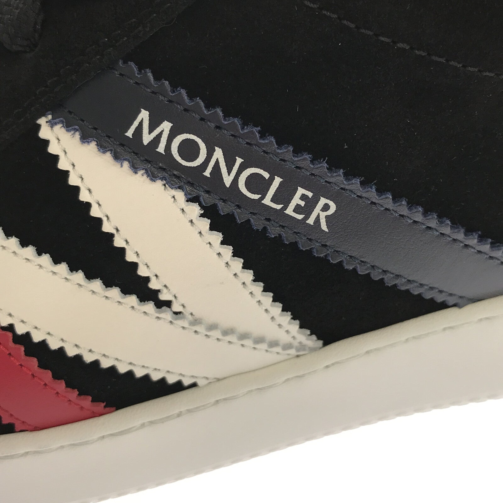 Moncler Leather Sneakers Black Unisex