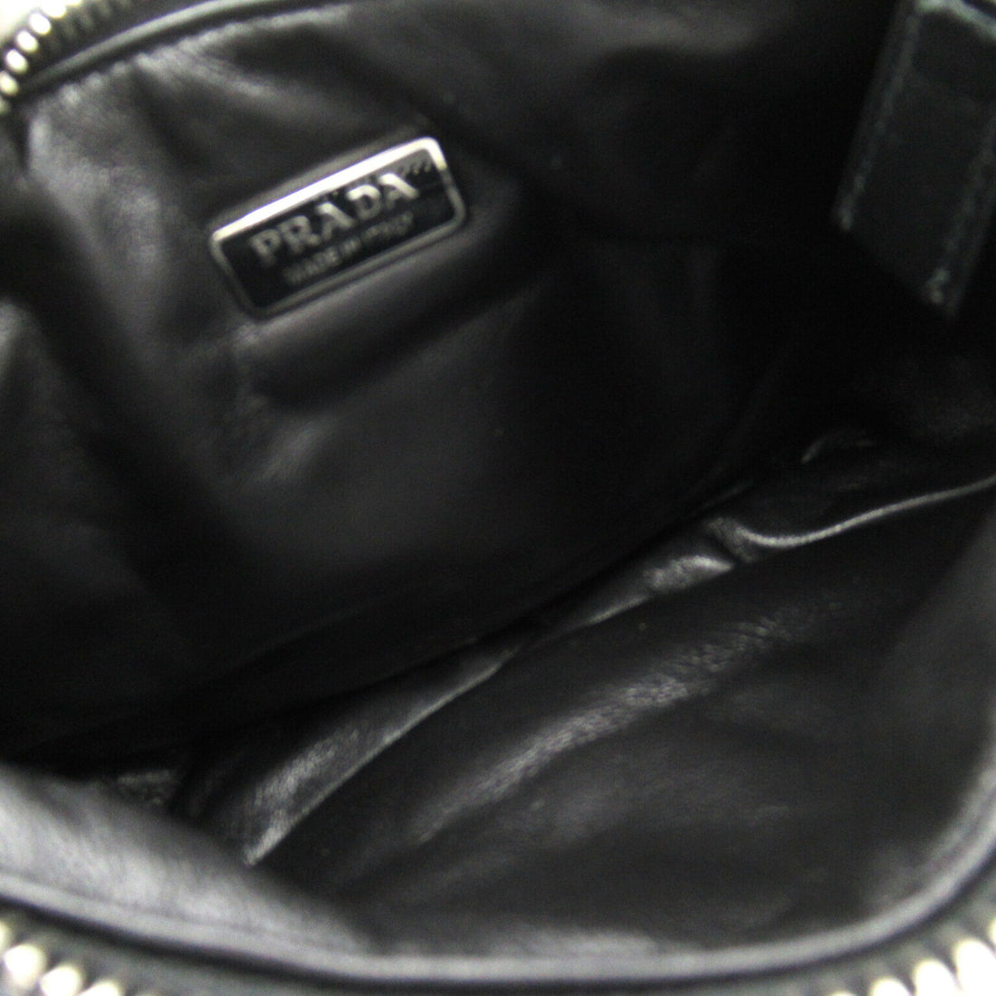 Prada Leather 2way Shoulder Bag Black