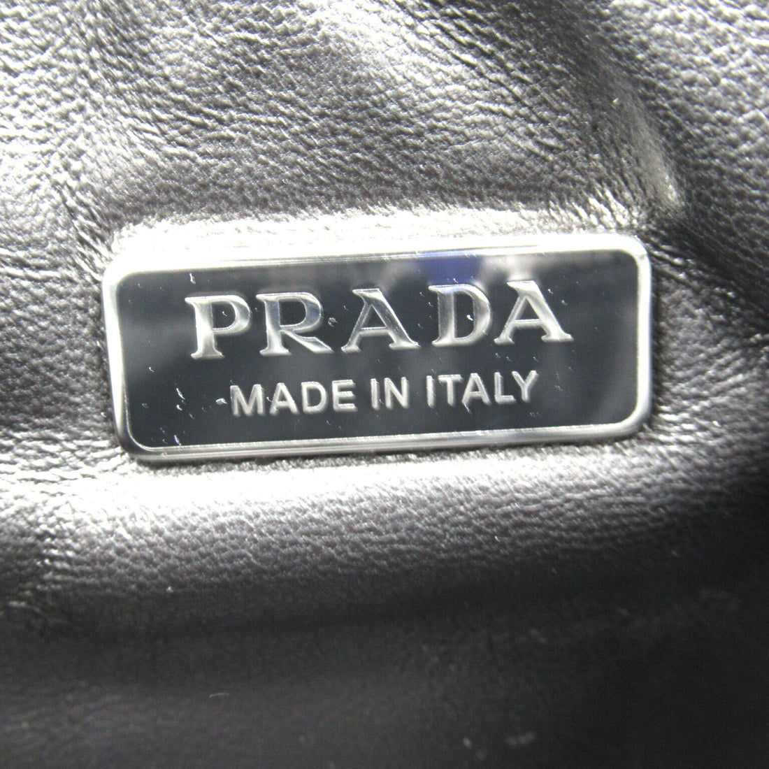 Prada Leather 2way Shoulder Bag Black