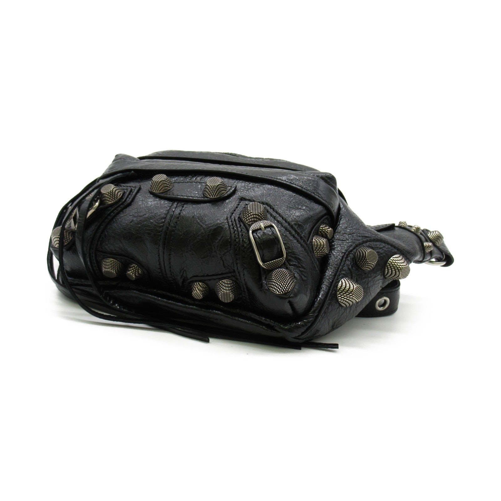 Balenciaga Lambskin Waist Bag Black