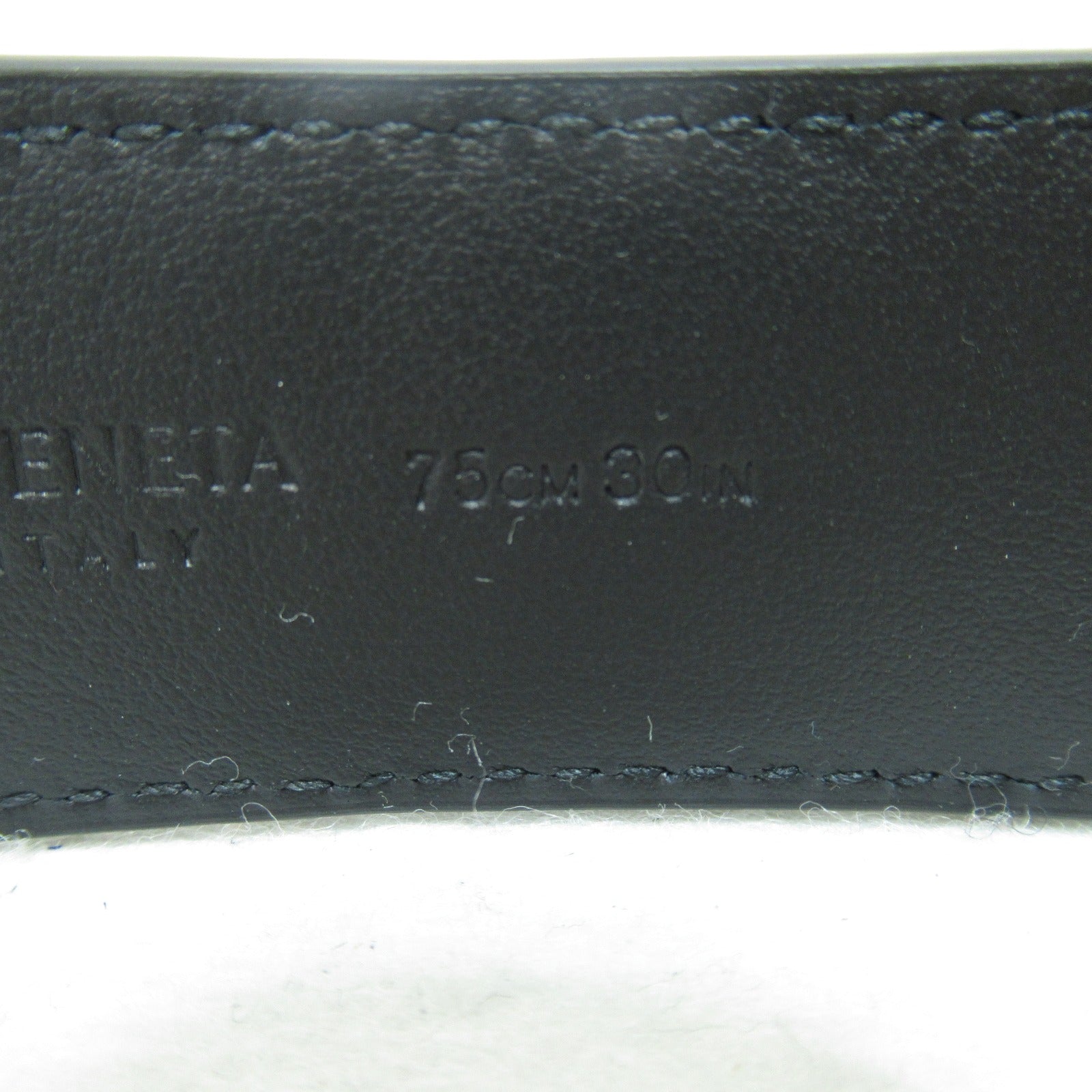 Bottega Veneta Intrecciato Leather Belt Black