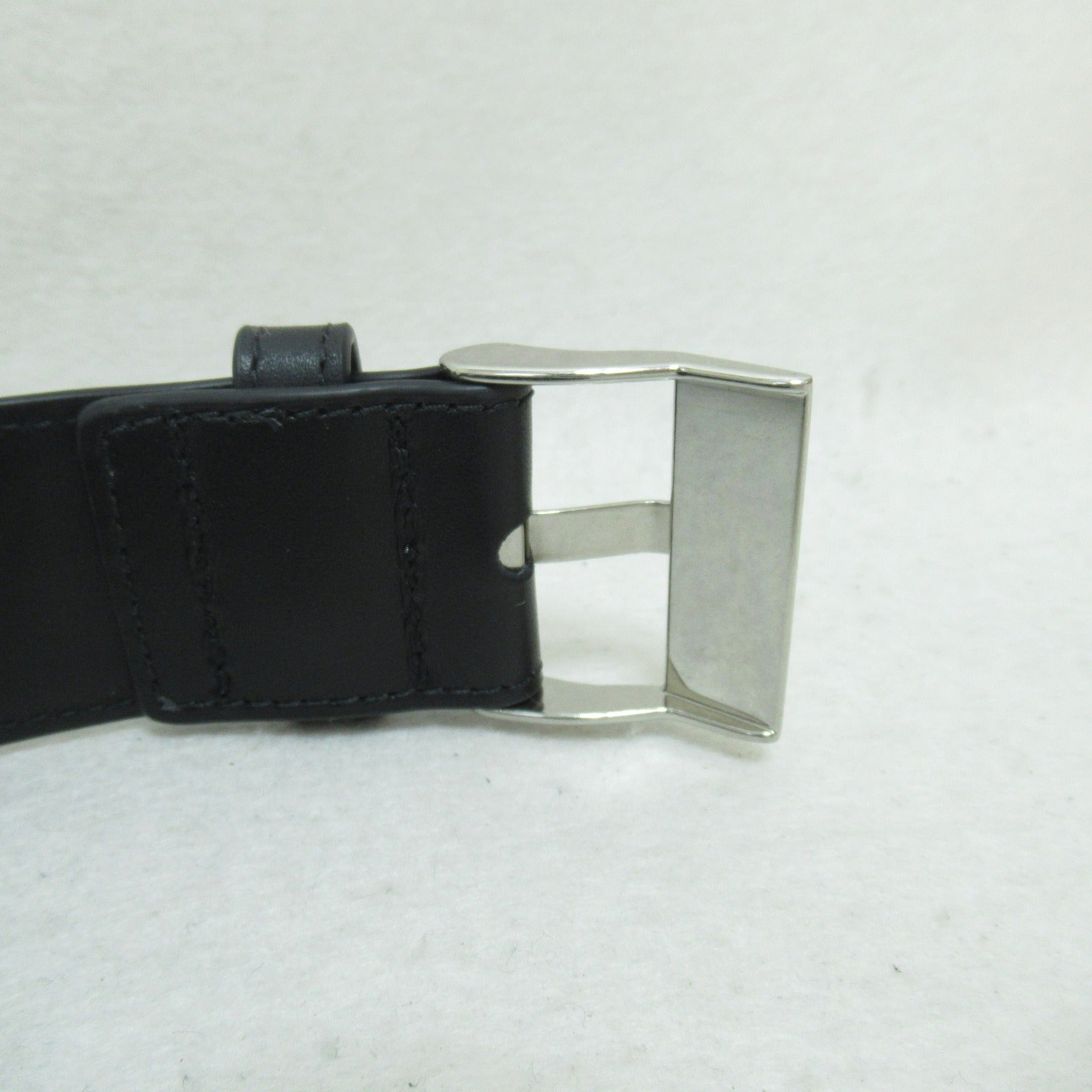 Bottega Veneta Leather Watch Belt Black