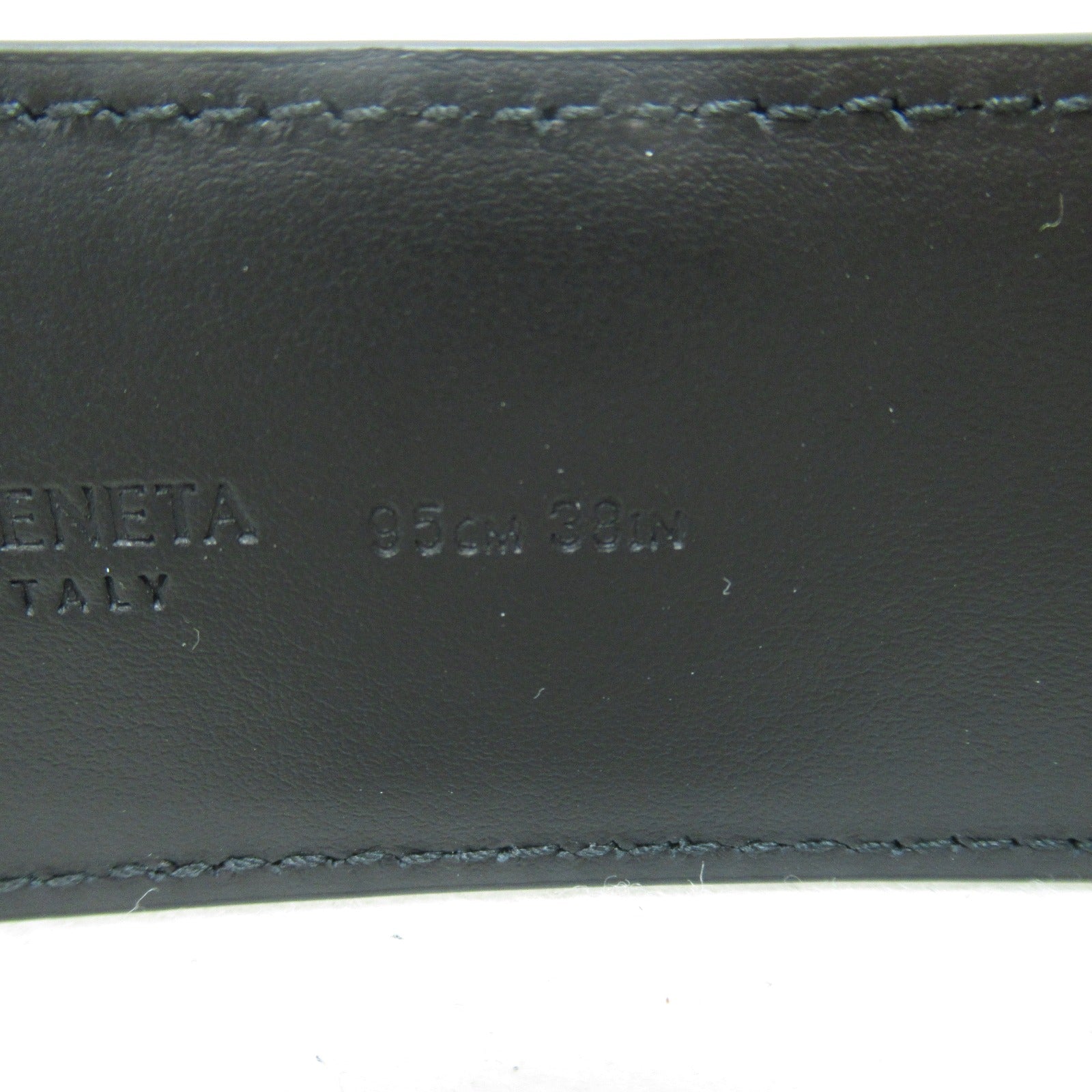 Bottega Veneta Leather Watch Belt Black