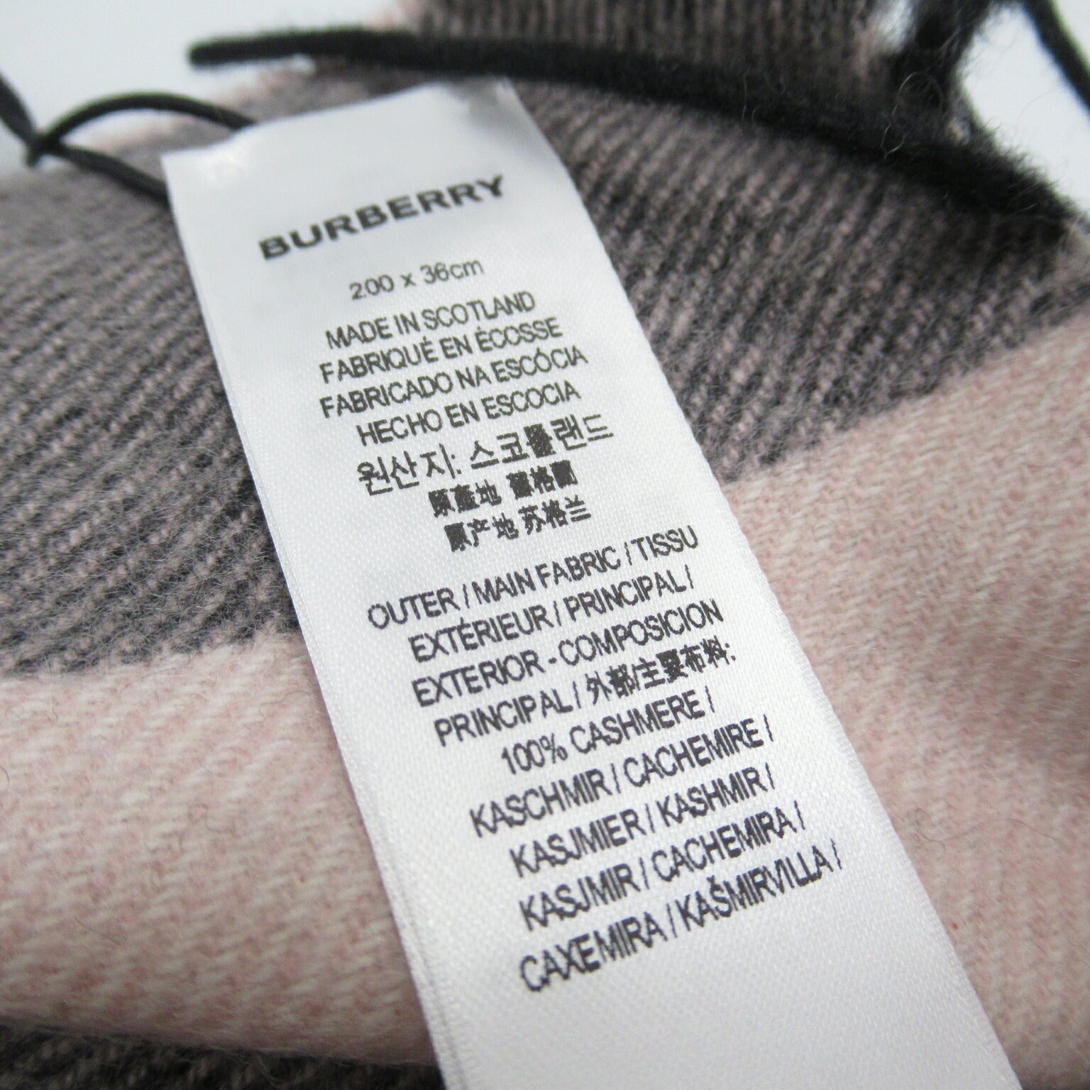 Burberry Cashmere Scarf Pink 8015549